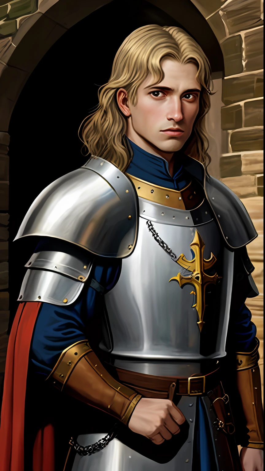 portrait of a medieval nobleman crusader