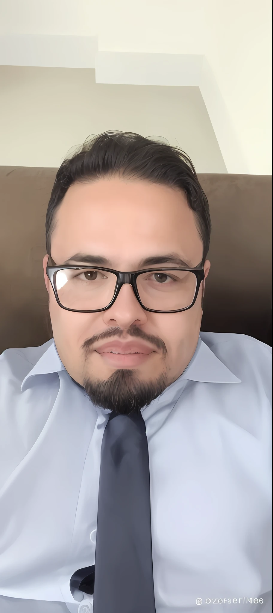 Man with glasses and tie lying on a couch, andres rios, foto de perfil profissional, 2 7 anos, 2 8 anos, 2 9 anos, zigor samaniego, with nerdy glasses and goatee, Postagem no Reddit, (38 anos), with glasses and goatee, foto de perfil headshot, Cristiano Orrillo