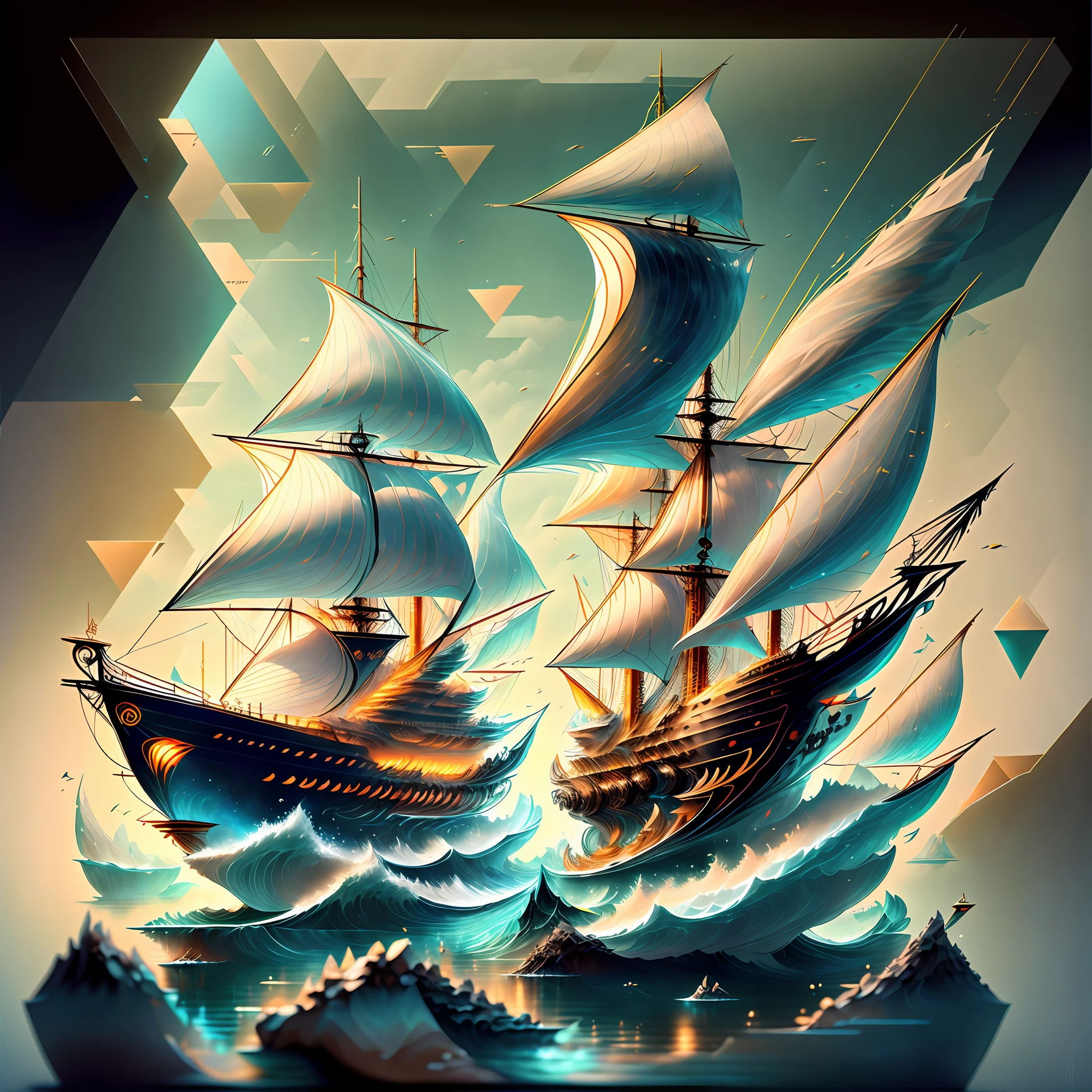 BARCO FUTURISTA melhor qualidade, (obra-prima:1.2), illustration, absurdos, tiro de PLANO inteiro, (Reviravolta: 1.4), Multiple views, vista frontal, Vista lateral, vista traseira, LACHA DESIGN WITH MINIMALIST DESIGN OF A PROTOTYPE OF A BOAT --auto