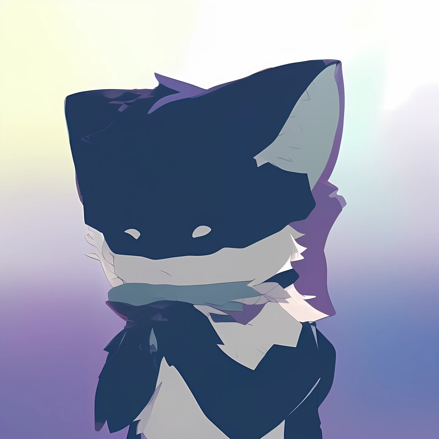 masterpiece, best quality,high quality, absurd res, 8K,digital painting \(artwork\), by dagasi, yupa,kiyosan,fluffy fur,cyan fur, full body fur:1.2,one furry boy, kemono shota,character focus,panorama,yellow eyes,bright pupils,furry tail,hoodie,scarf,shorts,standing on skybridge,leaning over the railing,detailed environment,cyberpunk background,night