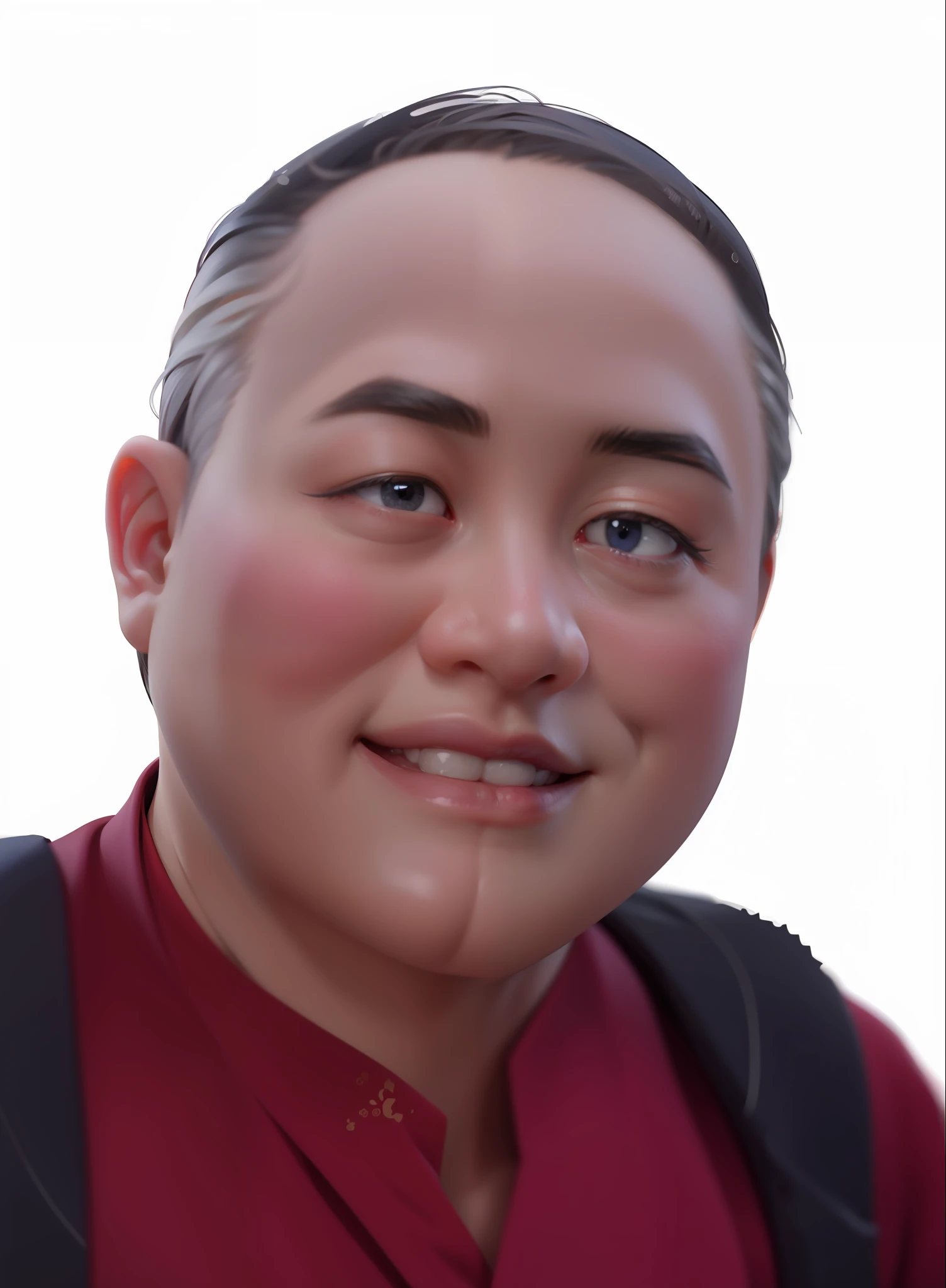 （tmasterpiece），（best qualtiy：1.0），（超高分辨率：1.0），A detailed illustration，8K，A chubby anime boy，He wears a blue suit，Smiling，He has a very detailed face，There is an Asian face，The face of the Japanese，Oriental character，Perfect anime eye，Black colored eyes，Delicate hair，Glamorous，Short black hair，There are highlights on the hair，Very detailed anime style，the soft light。