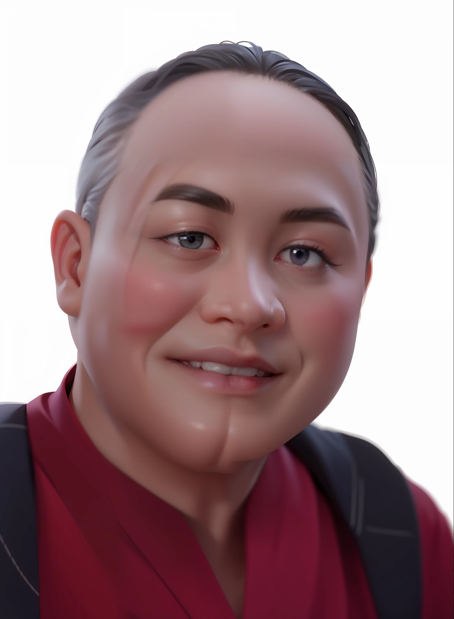 (tmasterpiece),(best qualtiy:1.0),(超高分辨率:1.0),A detailed illustration,8K,A chubby anime boy,He wears a blue suit,Smiling,He has a very detailed face,There is an Asian face,The face of the Japanese,Oriental character,Perfect anime eye,Black colored eyes,Delicate hair,Glamorous,Short black hair,There are highlights on the hair,Very detailed anime style,the soft light。