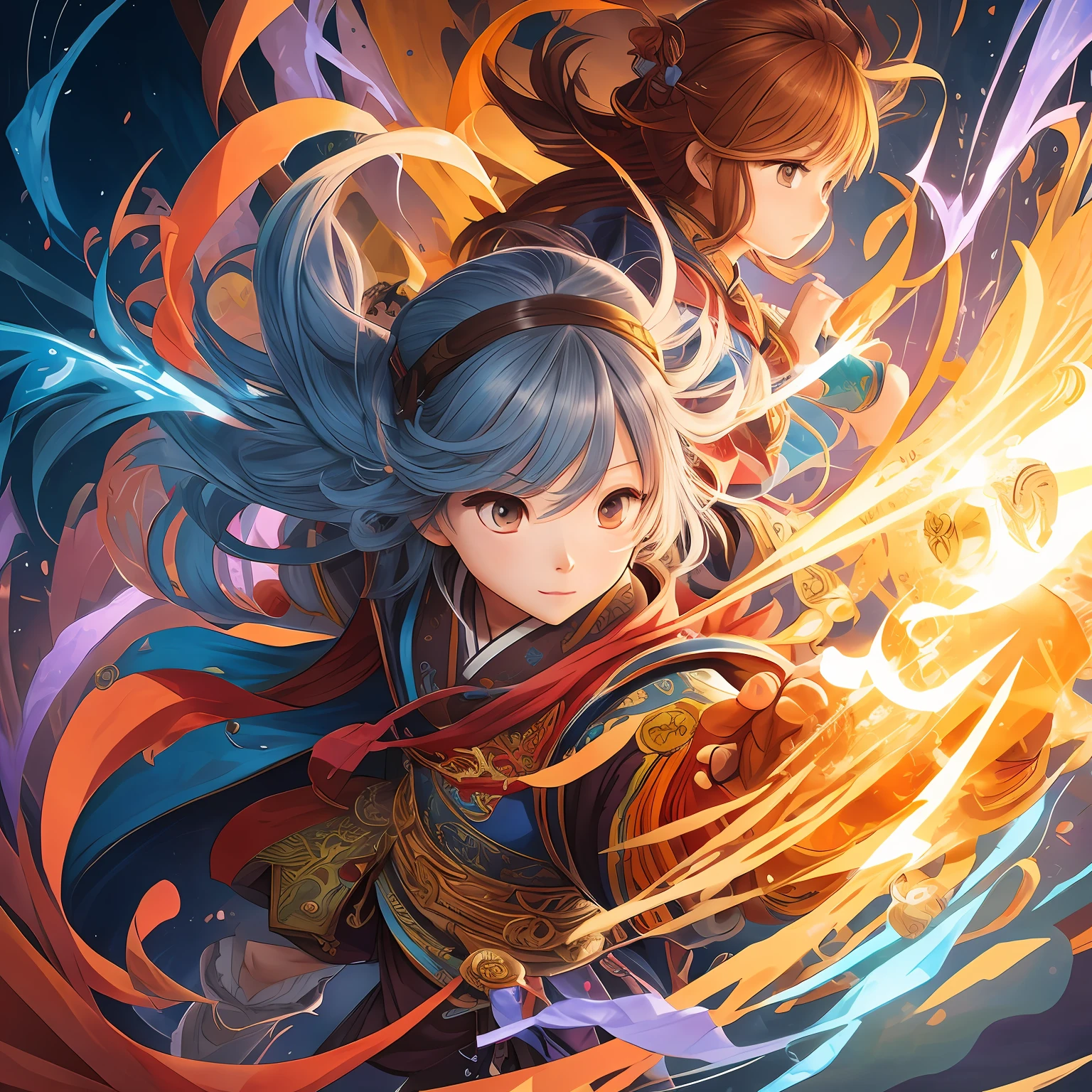 Korean cartoon style,,lively,character sketch,Color lead),intricately details,finely detailled,Hyper-detailing,heroes --auto