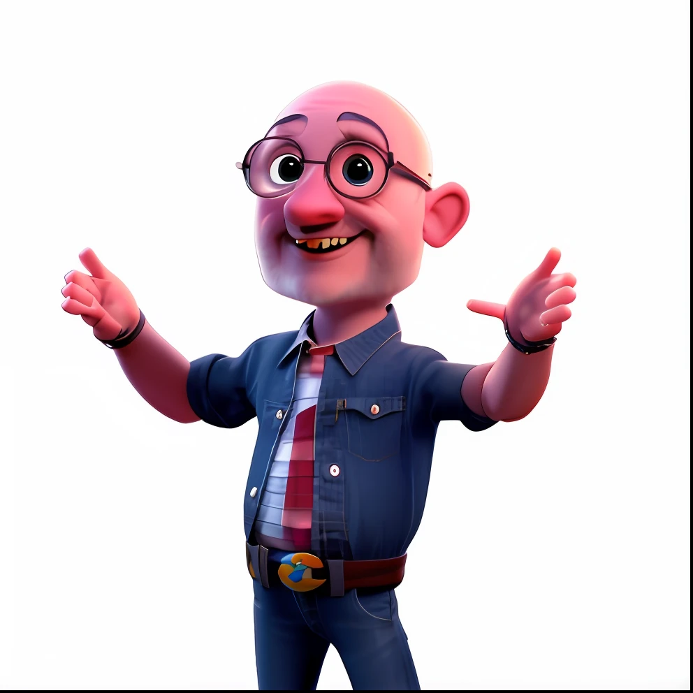 a cartoon man with glasses and a tie is standing and gesturing, depicted as a pixar character, pixar character, ideal pixar character, as a pixar character, animation character, pixar renderman render, pixar render, cartoon character, pixar 3d render, 3 d character, 3d character, 3d model pixar render, anato finnstark. pixar