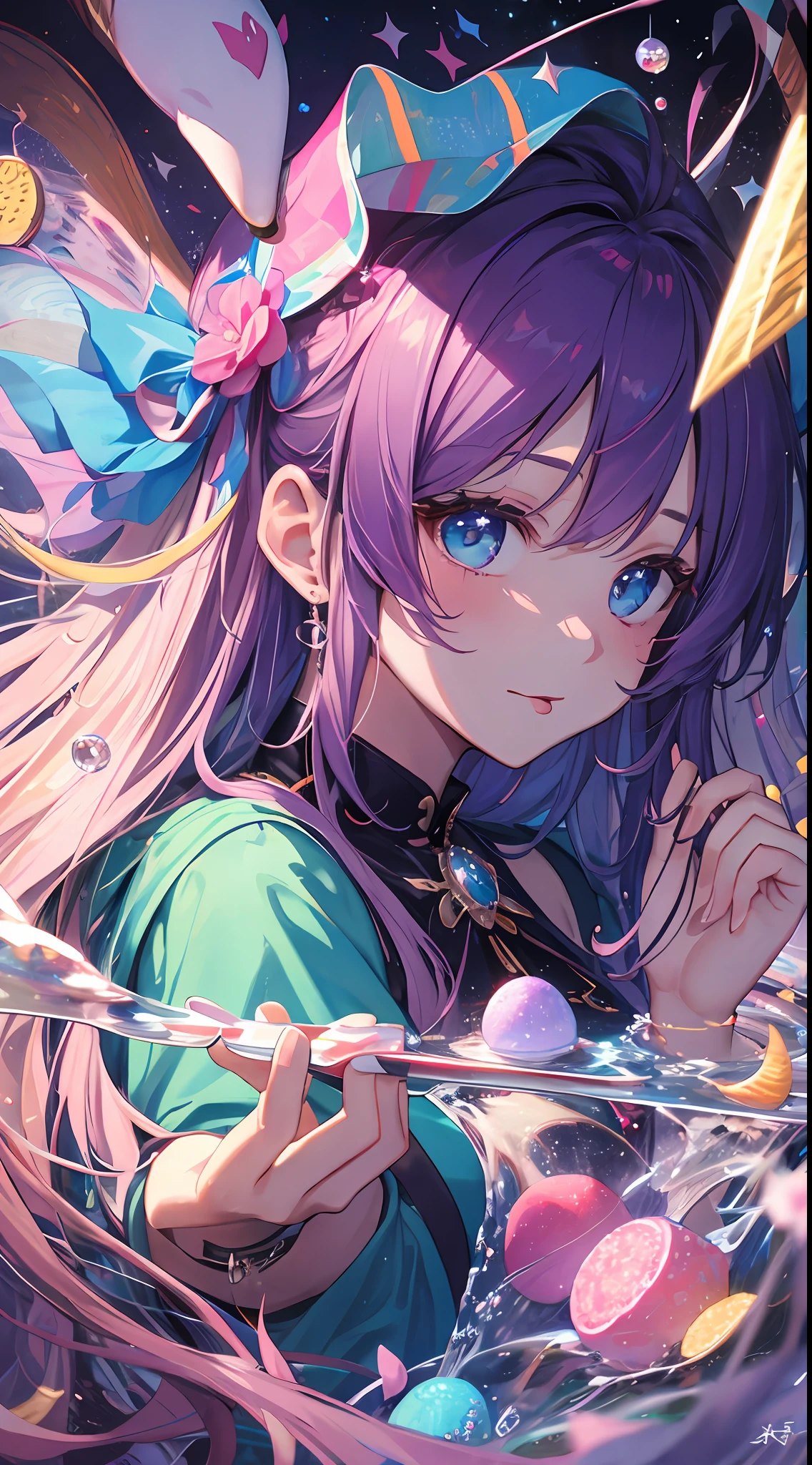 Also inspired by her work、I created an image of a cute girl with a similar style。The girl I drew was、Dreaming of flying in the sky with your own pet unicorn。Because she likes the color pink、I use a lot of pink in my clothes and accessories........。pure、Because I like sweet things、Let your eyes shine with candies and cakes floating in the sky。pure、I added 3 transcendental virtuosity effects to this image.。The transcendental technique is、It is a style of painting that draws very finely to resemble a photograph.。The three I chose were:::::::々Is。Influence of Antonio López:Capture the beach and the little changes and movements of girls and unicorns。pure、Add different elements from a photo、It gives more appeal to the image。NP、Sketchbook that a girl has、There is a picture of me and a unicorn。pure、Unicorn horns are tied with iridescent ribbons。
Ron Muke's influence:Realistically reproduces skin texture, Girl and unicorn hair and clothes。pure、Make the scale a little smaller, ni.、Create contrast with the background。NP、Candies and cakes floating in the sky look bigger than them。pure、Small scratches and stains on the limbs。
Influence of Marilyn Minter:I'm adding drops and splashes to girls and unicorns。pure、Enlarge lips, Eyes, tongue, Feet, etc.、Enhance texture and color。NP、Girl's lips are pink and plump、There are water droplets。pure、Unicorn eyes are dark purple、Reflecting stars。Their tongues are red and slimy,、There are traces of candy or cake。pure、Their paws are white and clean,、There are water droplets or sand.。By fusing the technologies of these three people,、I devised the following。