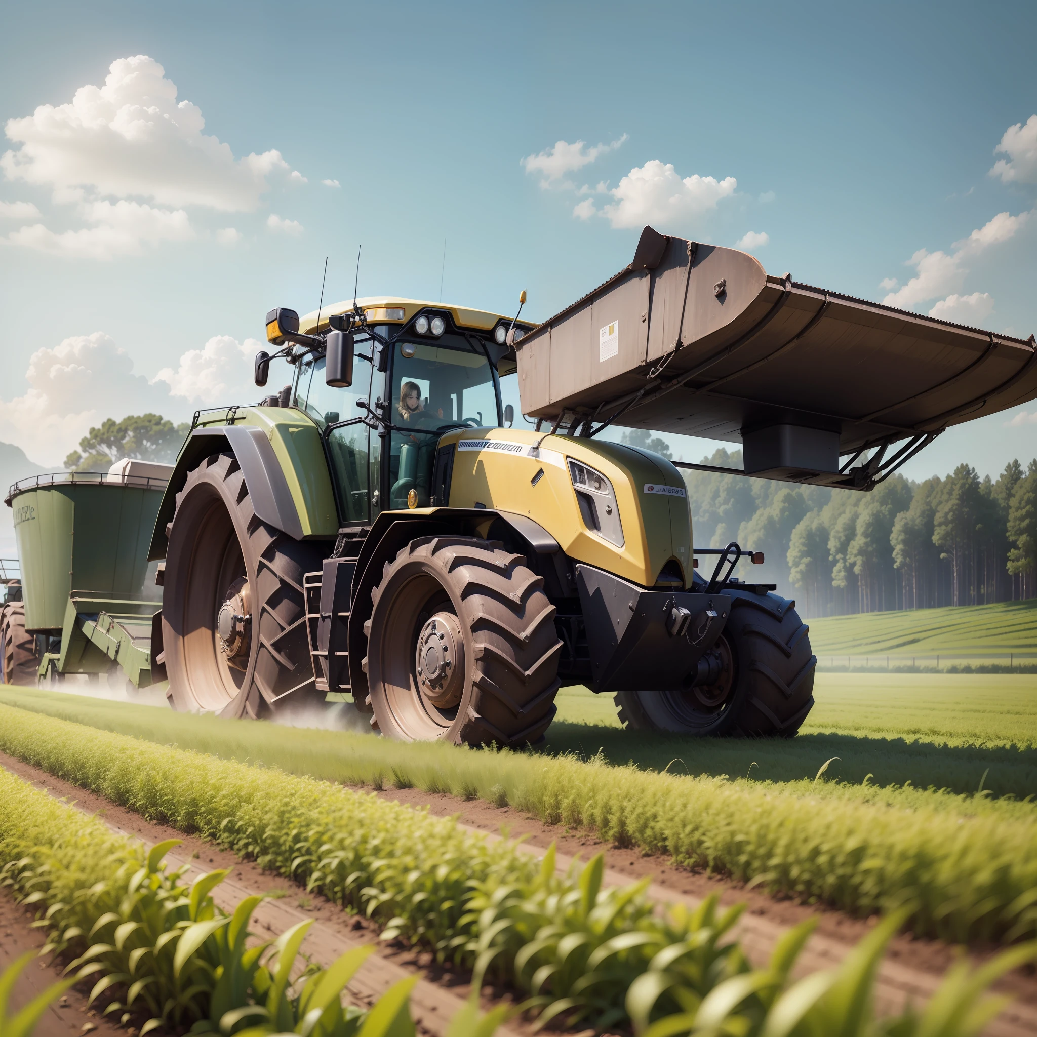 combine　agriculture　top-quality　​masterpiece　agriculture　超A high resolution
