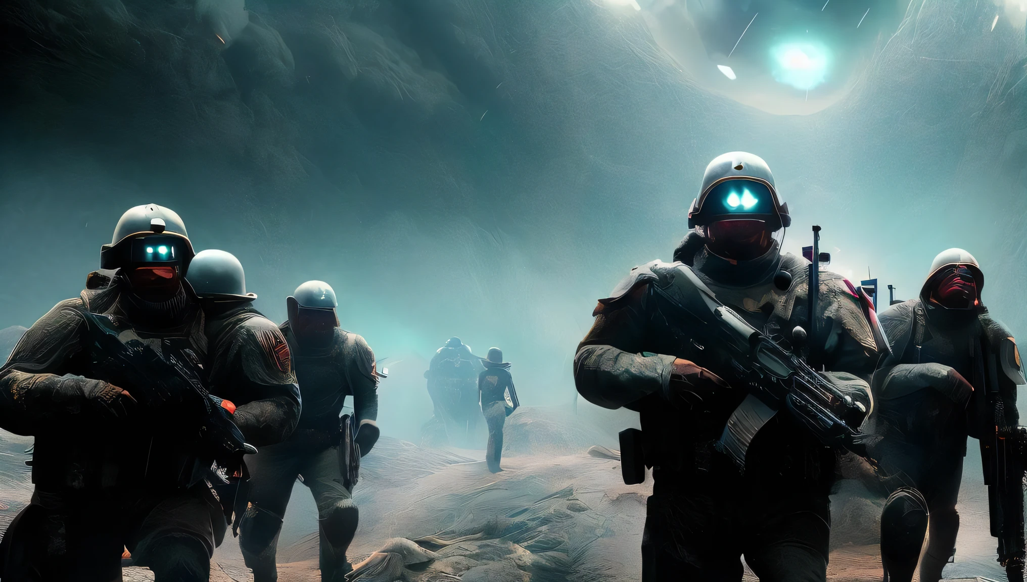 photo of (TwinRealms:1), epic composition, cinematic lighting, Incredible Heroic Soldiers of the (PromptHeist:1)