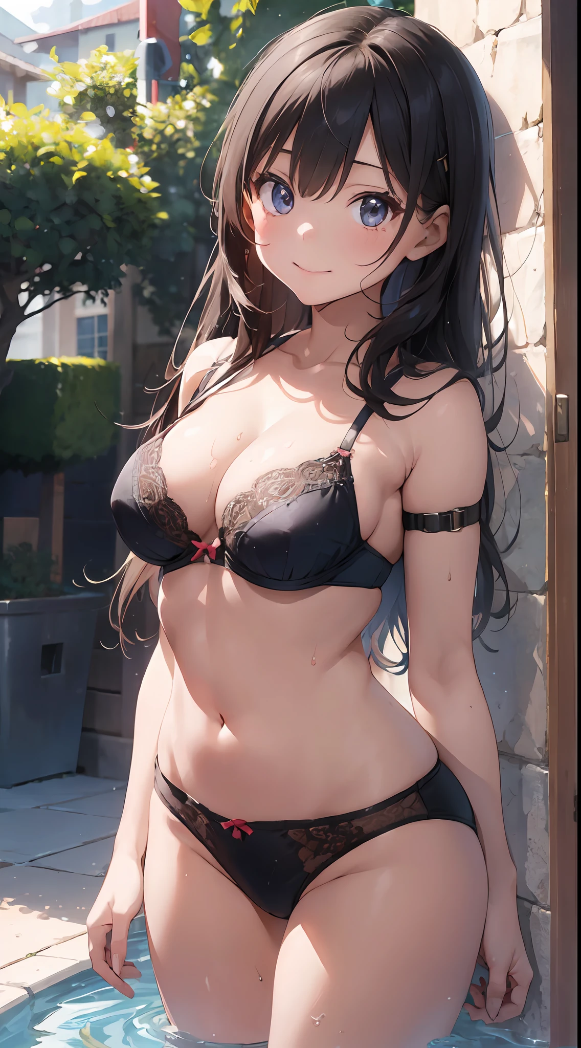 ((6ar old girl:1.6)), Girl in 1, boobs loli, Exaggerating huge breasts to the maximum, like Venus,Petite girl, FULL ANATOMY, Whole body, ch body, child, Cute, garl, Little girl, Beautiful Girl, beautiful shining body, Wet skin、Bangs,Brown hair,high eyes,(aquamarine eyess), drooping eyes, Petite,tall eyes, beautiful girl with fine details, beautiful and delicate eyes, Detailed face, Beautiful eyes, beautiful shining body, A smile, Happiness, , Perfect fusion of the child's body breasts with maximum exaggerated huge breasts, Exaggerated reproduction of body irregularities、
Whole body angle, Angle from which underwear can be seen、Daughter of Marie Antoinette, (Royal Dresses), Body Line、Wacoal underwear、Pale Pads, Wet shorts、see through material、Thin bra)、World Luxury's carefully selected luxury resorts around the world, Summer resort, plein air,
Natural light,((Realism: 1.2)), dynamic far view shot,Cinematic lighting, Perfect composition, by sumic.busty petite, ultra detali, Official art, masutepiece, (Best quality:1.3), glint, Highly detailed CG Unity 16K wallpaper, Detailed background, masutepiece, Best quality, (masutepiece), (Best quality:1.4), (Super-High Resolution:1.2), (hyper realisitic:1.4), (Photorealistic:1.3), Best quality, High Quality, A high resolution, Detail enhancement,