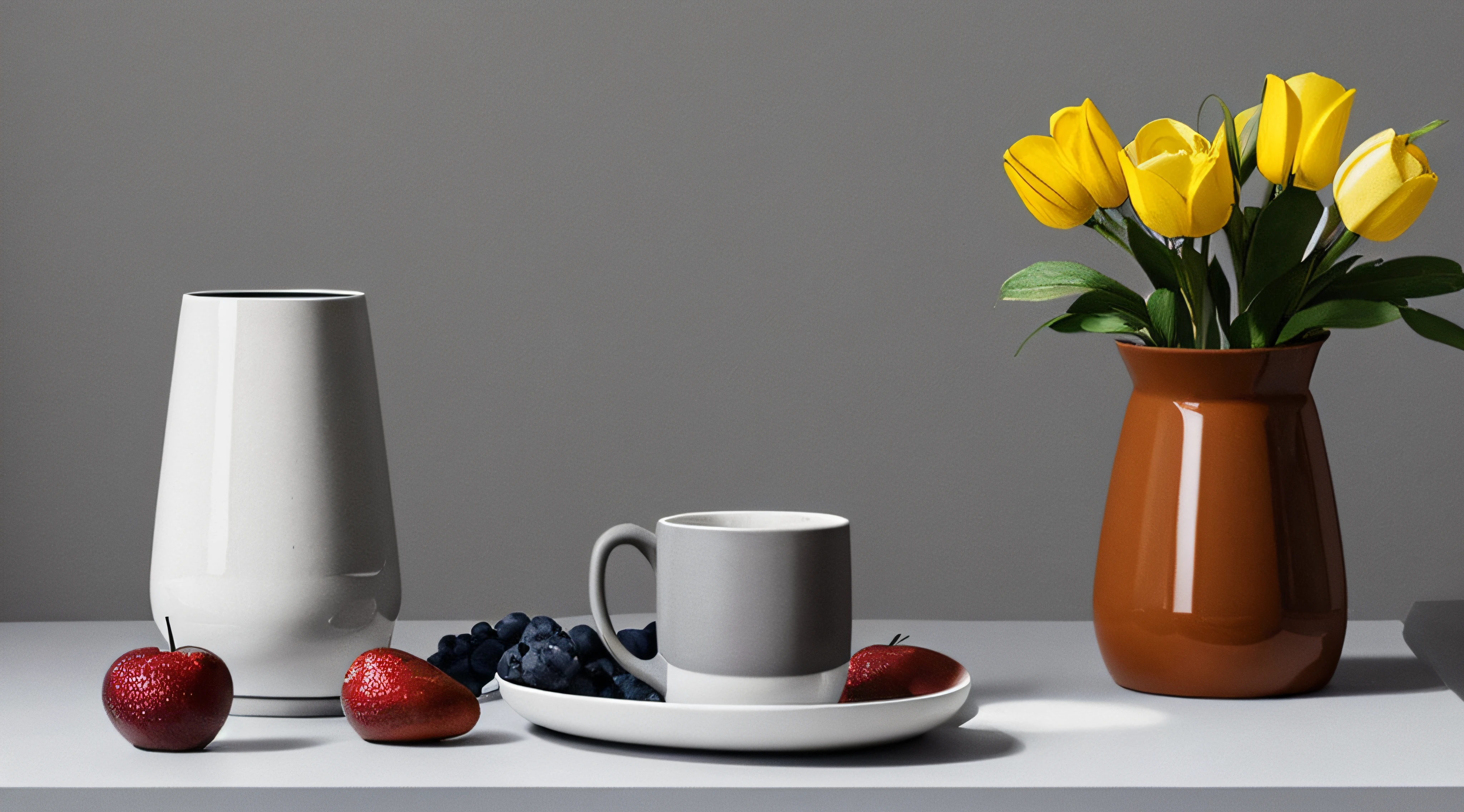 The base color is gray and white,still-life,Simple,abstracted --auto