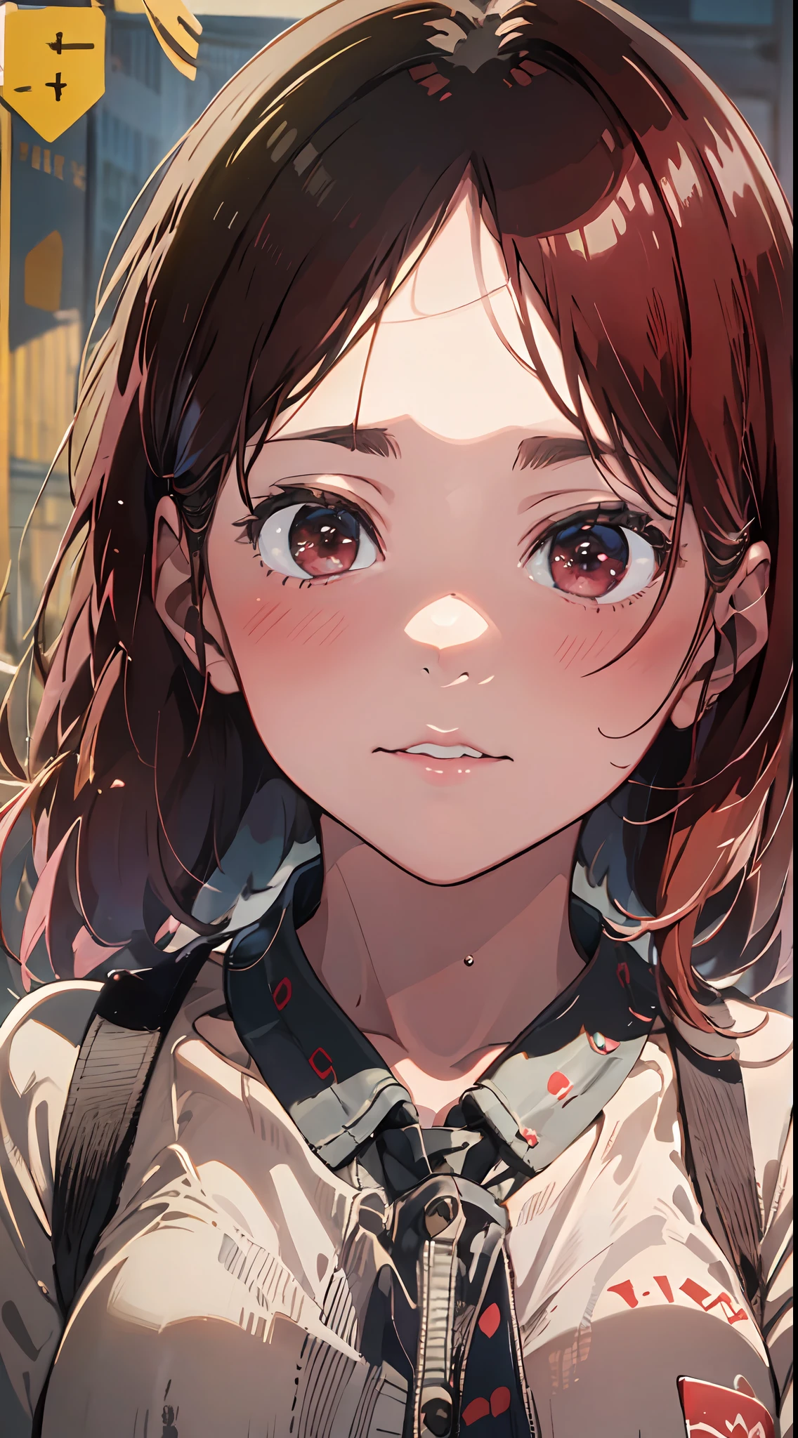 Portrait of a beautiful girl who respects Fukasaki Gureto、delicate、detaileds、​masterpiece、Real Stick、Three-dimensional background、Background with depth、Realistically exaggerating changes in the texture of materials、Exaggeration of gloss、The best transcendent virtuosity