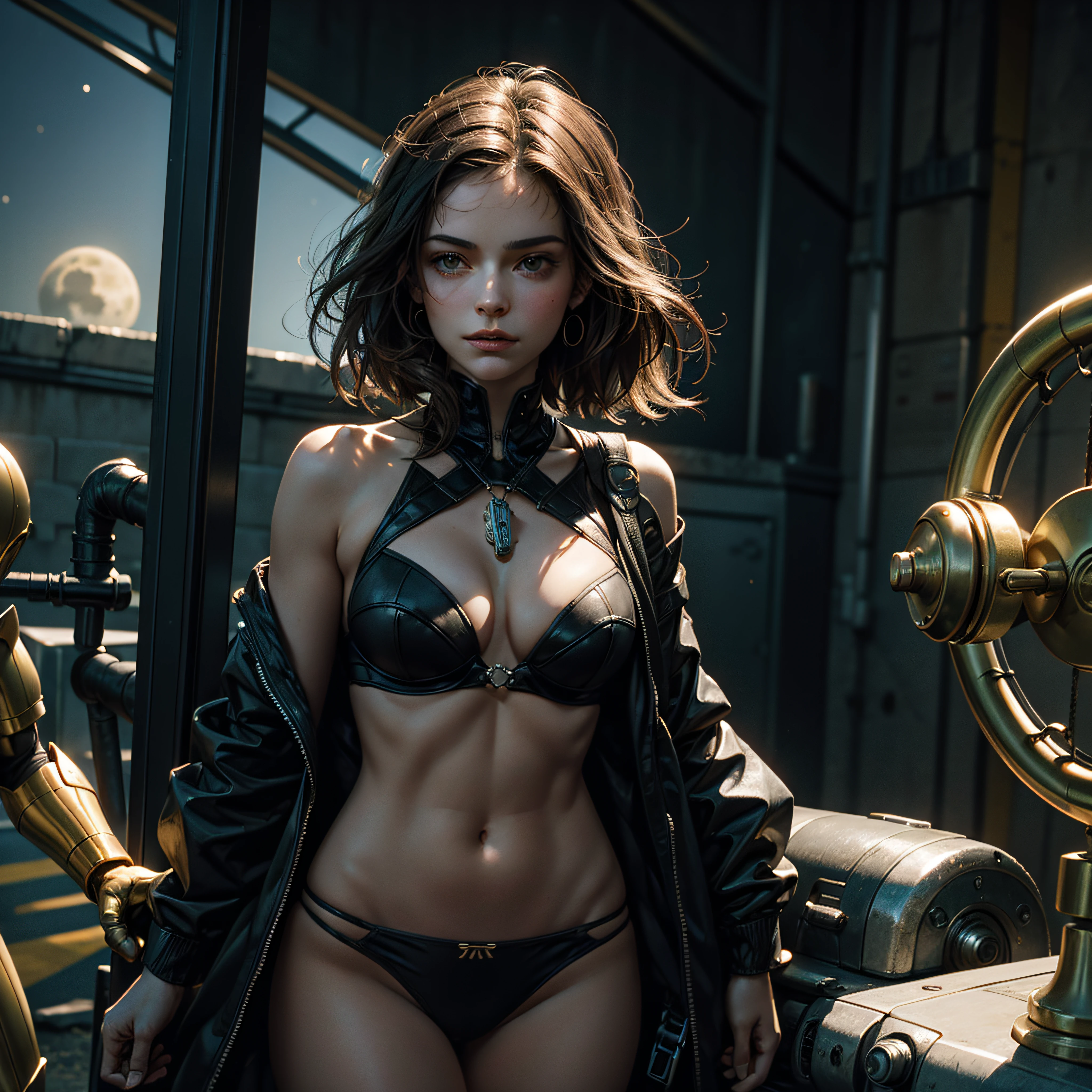 moon dark night:2 outdoor:2 luminescence Fire-follet:2 dazzling Xwing "Star-Wars" BattleShip Futuriste Scene "Heavy Metal" Diplomatic Queen 6PO conceptual glamour pure female 34years key athletic slow walking Cosplay "Princesse Laia" "Daisy Ridley" "Nathalie Portman" Baroque symmetrical fullbody athletic Goddess face cheekbones effects rougeoiment embarrassed:1.5 saturated:1.5 hairstyles ecstatic lazuli goute entre beaux:1.5 yeux:1.5 dark brown pupils black irises turquoise sapphires mouth open teeth obvious smiles fringes:1.5 clavicles jacket floating jacket fixed shoulders:Open cape levitating jaket opals white shirt papillotes leathers bikini various breasts pointed:1.37 satin skirt:1.5 soies assorties lace corsait gothic zip tin navy thick amples spinelles nombril:1.5 Size chastity belt:1.5 silver adorned padlock Gold scarlet pubis-hairy obvious indigo garter underwear snap thighs legs boots gothic decorated onyx ruby invokes:1.37 delicate Toys CGSCOSITY robots sunLight ultra:1.5 pro-photorealistic:1.5 optimal:1.5 qualities:1.5 accurate:1.5 details:1.5 max:1.5 resolution:1.5 colors-coded:1.5 perfection:1.5 improved:1.5 graduated:1.5 Octane_rendered:1.5 UHD XT3 16K DSLR HDR UnrealEngine5 volumetric:1.5 Shadows 3dcg Analog ultra_Sharpness:1.5 Android Mecha Robot (EOS R6 135mm 1/1250s f/2.8 ISO400) C3PO fullbodye "Darth Vador" Mechanized adaptable gadjet Carbonites rune mannequins "Bruce Weber" girls tattoo fully dressed armor chrome Mandalorian heavy metallic flat bands fathoms brass richly decorated:1.37 embroidered glyphs ornate lava weapon plasma Tourmaline silver engravings lava incandescent DeathStar:1.5 inox xwing-fire-shoot-laser depthfield:1.5 background:1.5 equirectangular 360 chef-d' Alessandro Casagrande Michelangelo nsfw:1.37 etc.