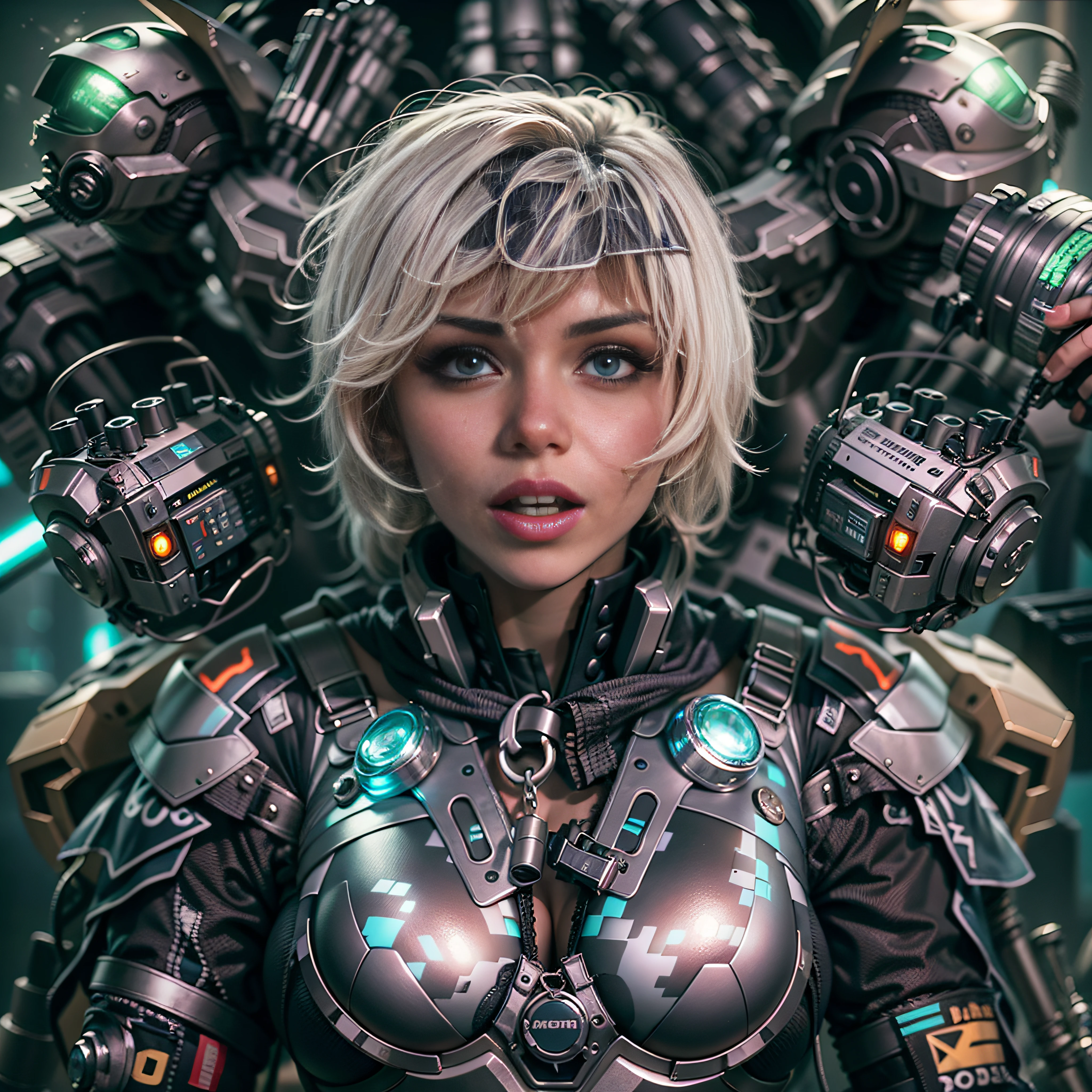mature female synthetic Armored Suit GSDF cyborgs "full-body prosthesis" augmented-cybernetic strange Urban sundrop chaos Scene transparent "Motoko Kusanagi" contre-jours "Heavy Metal" Devastating Will-o'-the-wisp war cyberpunk battle "luis Royo" jukebox Commander African Goddess dazzling slow-motion walk Cosplay Major decorated "Scarlett Johansson" "Tina Turner" "Batou" Shirow's Pilots jacket cow-boy emblème "Ghost_in_the_shell" écusson key sunLight intricate luminescence volumetric ultra:1.5 pro-Photorealistic:1.5 optimaux:1.5 qualities:1.5 details:1.5 precise:1.5 reflex:1.5 max:1.5 resolution:1.5 perfection:1.5 graduates:1.5 nettetés:1.5 improved:1.5 Octane_rendues:1.5 opengl-shaders:1.5 UHD XT3 16K DSLR HDR UnrealEngine5 ombres profondeurs:1.5 analogiques color-coded:1.5 3DCG cgi vfx sfx fkaa txaa rtx ssao Symmetrical Body Athletic hairstyle bangs:1.3 extatiques Tanned Skin Face sensuel Effects Cheekbones Glushing Embarrassed:1.5 eye-liner saphirs saturate:1.5 beaux:1.5 dark eyes black pupils brown iris lazulis turquoise open mouth teeth obvious smiles Floating Jacket Fixed Eccentric Cape Levitating Shoulders-Off Shirt Lace Clavicles White Papillotes embroidered breasts varied pointed:1.37 satin bikini:1.5 corsait navy thick leathers felt skirts:1.5 matching ample swinging spinels navel:1.3 waist belt-chastity padlock Gold silver agate pubis bristles scarlet pubis-hairy indigo underwear:1.5 Snap garters thighs legs gothic stainless steel boots decorated onyx fleuraison incandescentes CGSCOSITY toys Cristallines Truck Mecha robot magic heart:1.5 hearth rubis invoques:1.5 Tachikoma (EOS R6 135mm 1/1250s f/2.8 ISO400) fullbodye Mécanisés adaptable Canon-ion flash blow glow mannequins dramatic opale Saber straight fully dressed armor heavy chrome metallic flat rune lava bands helmet-antenne Tourmaline glyphes plasma brasses cuivres chef-d' equirectangular background 360 Earth outdoor:1.5 engravings tattoo (par Michelangelo) Bruce Weber girls varied:1.5 nsfw etc.