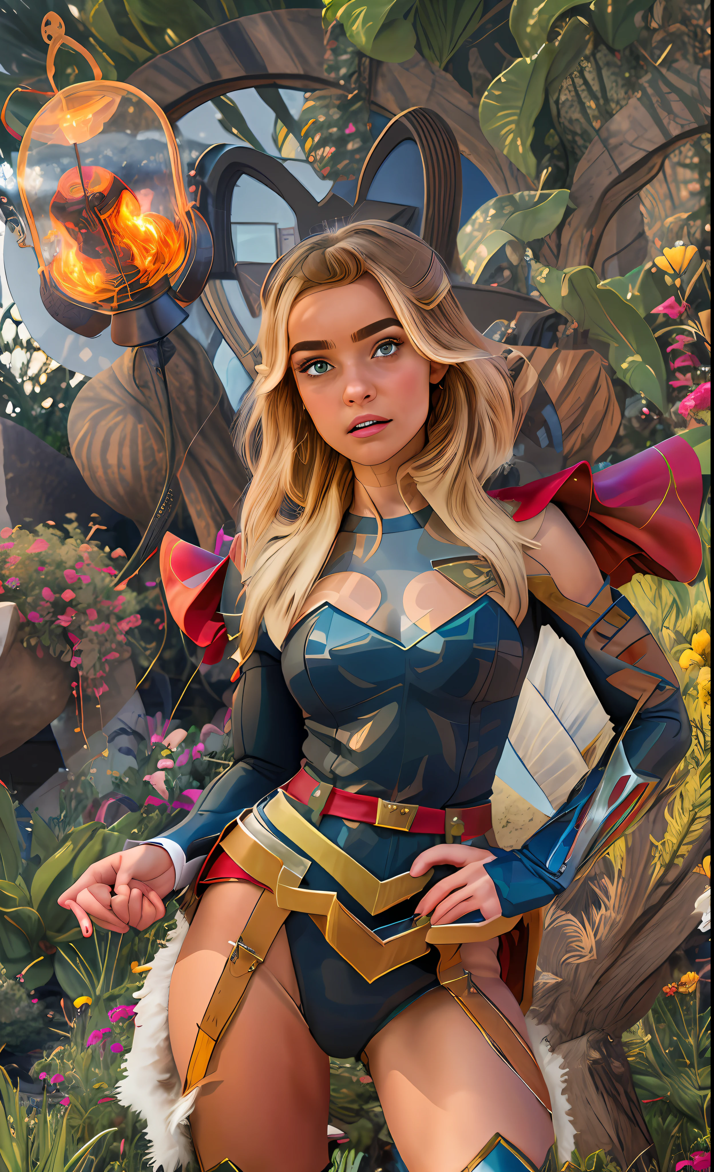 Retrato fotografico de She-Ra usando el traje fe****** de supergirl (estilo my hero academia), thepit bimbo, estilo studio_ghibli_anime_style, lustroso, [Margot Robbie:Alessandra Ambrosio:0.70], solo 1girl, pose de batalla con cabello largo y negro, senos, cuerpo a la cadera, con armadura de Superman, con guantes, absurdamente largo pelo, Background explosion, escena de lucha, Evil superheroes, peligro, petrificado, tension, fuego, Destruction, escombros, objeto volador, hiperrealismo, 8k, fondo de campo de batalla, volumetric illumination, good lighting, sidelit, perfect ilumination, [shia de arifureta], , ataque de Grick,