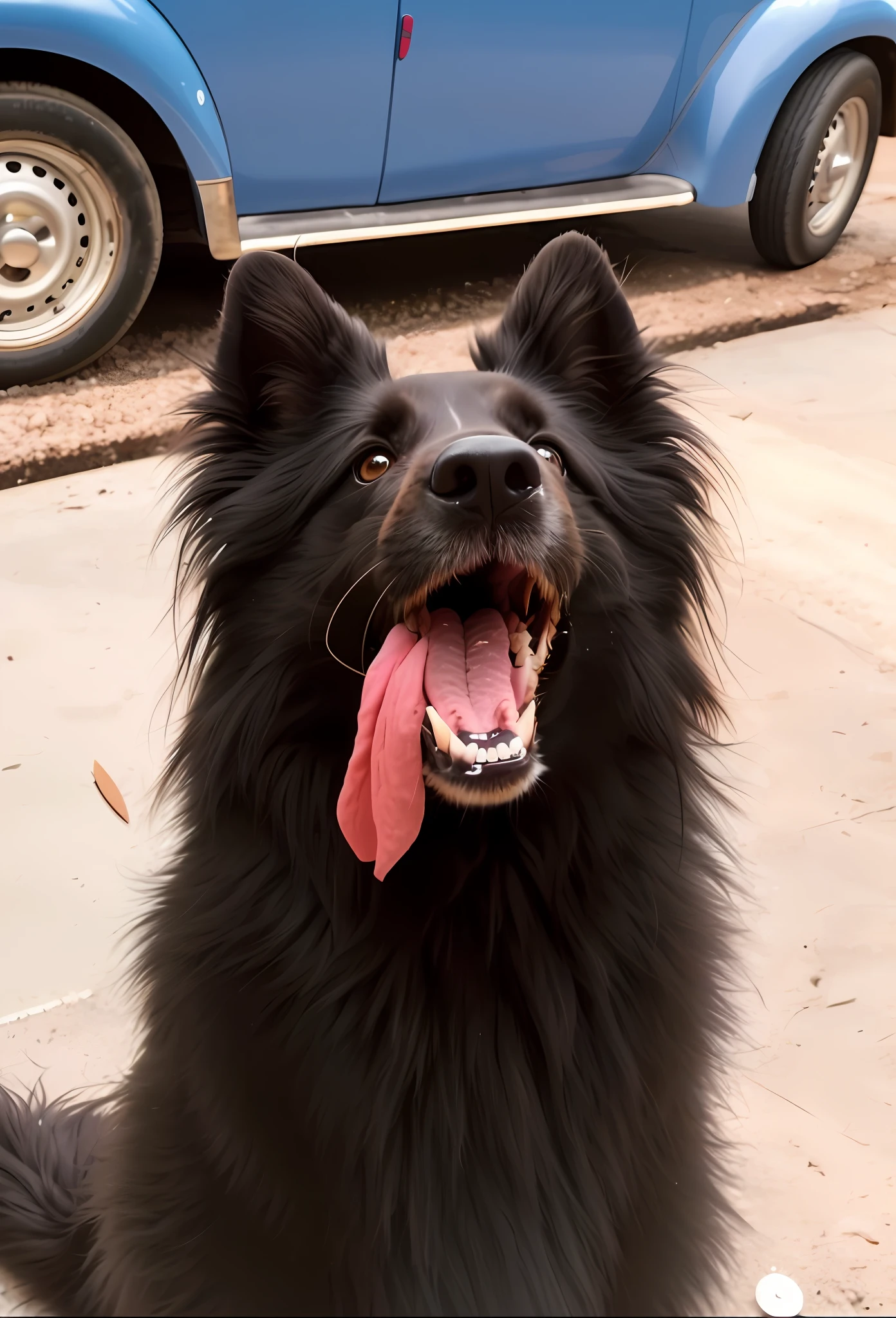 Happy Birthday to a happy furry baby, 4K HD Resolution, High quality image, award winning image, National Geographic picture with grainy background, award winning image, award winning image, hyperrealistic, high resolution, very detailed, award winning image, very detailed, HD Quality