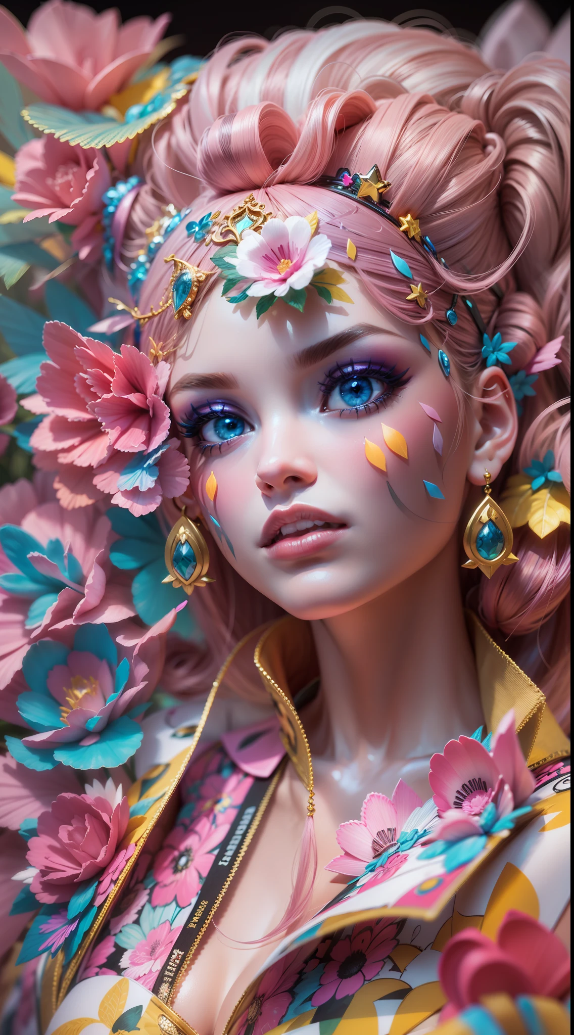 Create a jaw-dropping 3D masterpiece featuring the iconic BARBIE, highlighting intricat and vivid colors