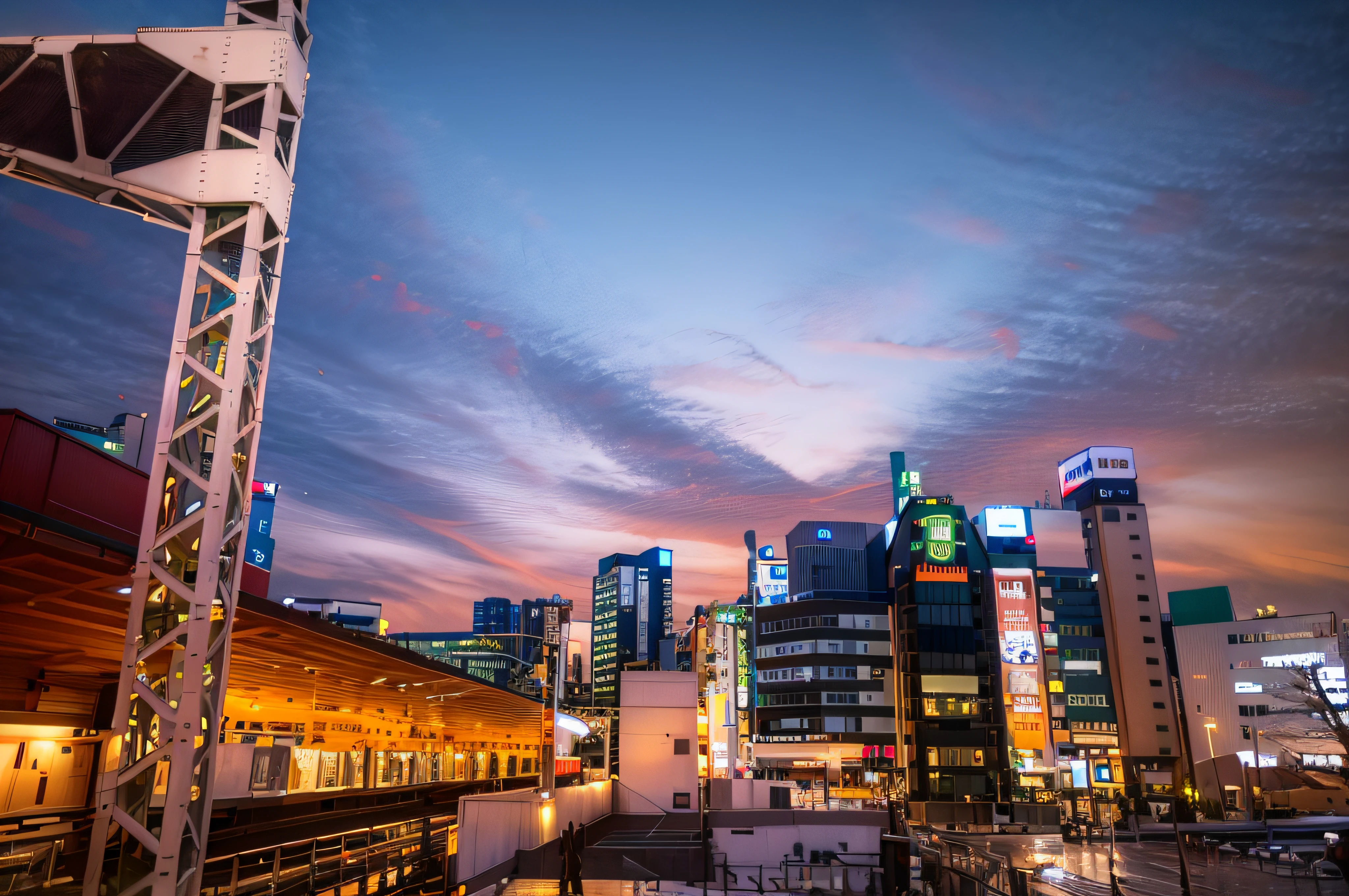 Night view of the city with train station and train, taken with sigma 2 0 mm f 1. 4, taken with sony a7r camera, photo taken with sony a7r, in tokyo at night, japanese downtown, night tokyo metropoly, on future tokyo night rooftop, japanese city at night, ISO 1 0 0 Wide View, on rooftop tokyo night