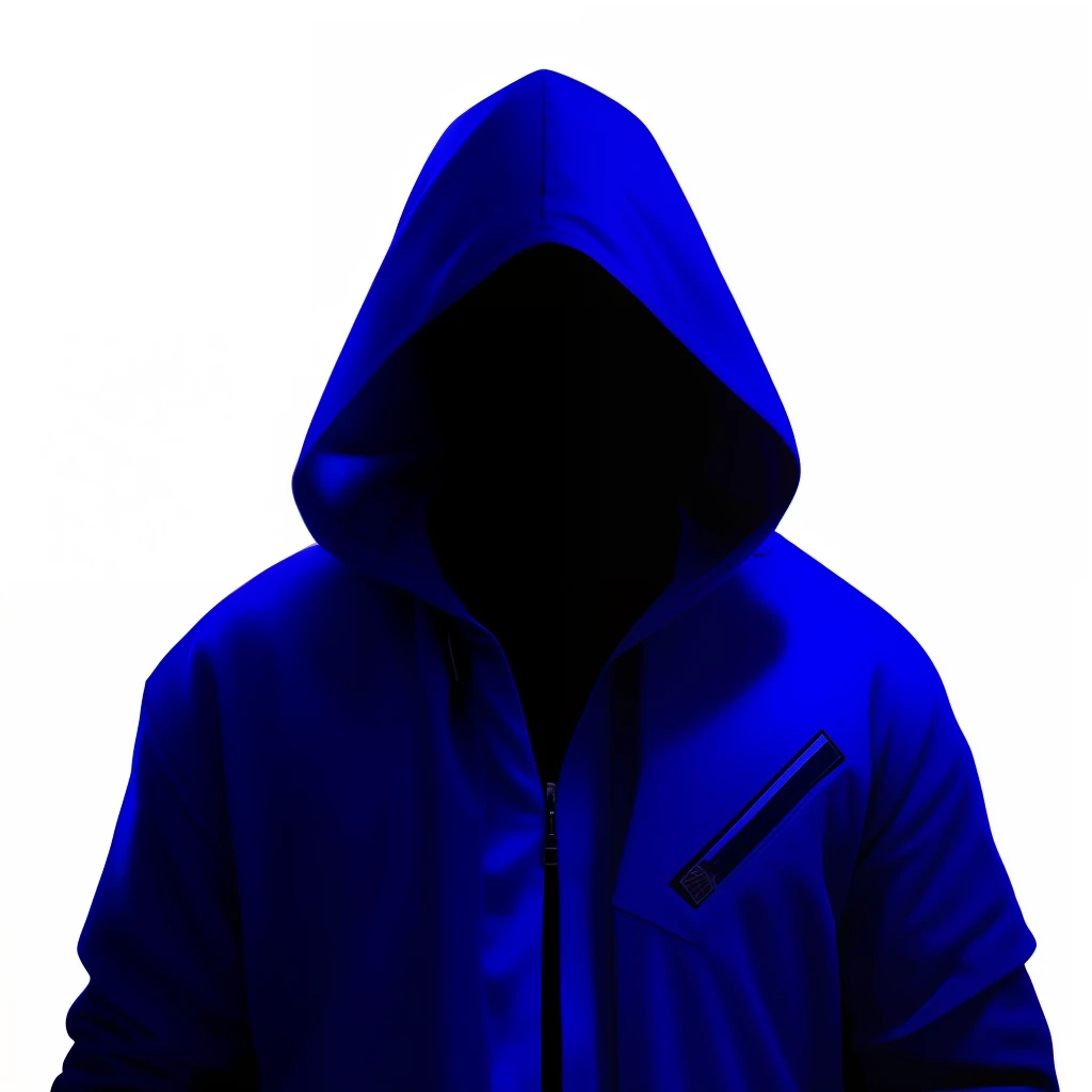 um close up de uma pessoa com um capuz azul, usando um capuz azul, vestindo sci - fi capa com capuz, figura encapuzada, usando um capuz azul neon, motor unreal face azul, Capuz azul, Capa azul, figura encapuzada surreal, Senhor Sith encapuzado encapuzado, vestido com capuz, usando um capuz escuro, figuras encapuzadas, encapuzado, Capa com capuz azul