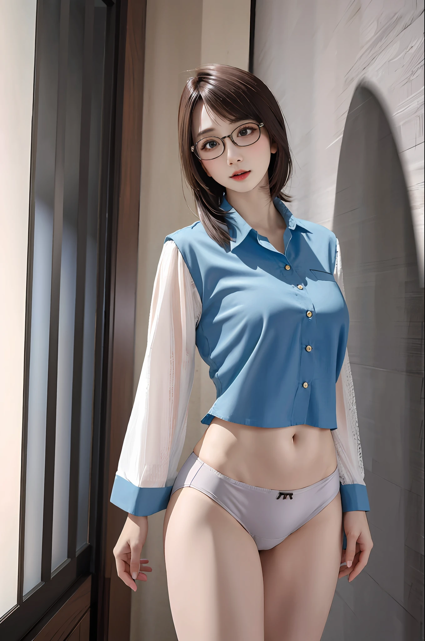 tmasterpiece，Best quality at best，photograph realistic，asda，the face，1girl，heads，Thick lips，White hair，moisty，shiny skins，mix4，best qualtiy)), ((tmasterpiece)), (the detail:1.4), hdr（HighDynamicRange）,Ray traching，Hyper-Resolution,Subsurface scattering、PBR Texture、post-proces、Anisotropy Filtering、depth of fields、maximum definition and sharpness、Many-Layer Textures、Albedo e mapas Speculares、Surface coloring、Accurate simulation of light-material interactions、perfectly proportions、rendering by octane、Two-colored light、largeaperture、Low ISO、White balance、the rule of thirds、8K raw data，ulzang-6500-v1.1,(RAW photo:1.2), (Photorealistic:1.4), Beautiful Meticulous Girl, very detailed eyes and faces, Beautiful detailed eyes, absurderes, ultra - detailed, A high resolution, The is very detailed，best qualtiy，tmasterpiece，The is very detailed，CG，unified，8k 壁纸，finely detailled，tmasterpiece，best qualtiy，Very detailed 8k wallpapers，light in face，cinmatic lighting, 1girll, 14 years old,Wet cotton panties，emaciated，wears glasses，white skinned，perspired，Very thin，long whitr hair，鎖骨，puffy eye，Wet underwear，full bodyesbian，small boobs，Poor milk，bit girl，junior school student，Pure，adolable