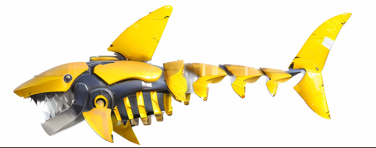 Yellow and black fish sculpture,Sharp teeth,Sharp teeth, Gilartina, sharp robot dragon paws, robot dragon claws, Sharp and meticulous robotic dragon claws, Giant golden-core bumblebee, detailed sharp robot dragon feet, sharp robot dragon paws, biopunk cyborg wasp, yellow mecha keetongu bionicle, Chris Foss style, Yellow mech,