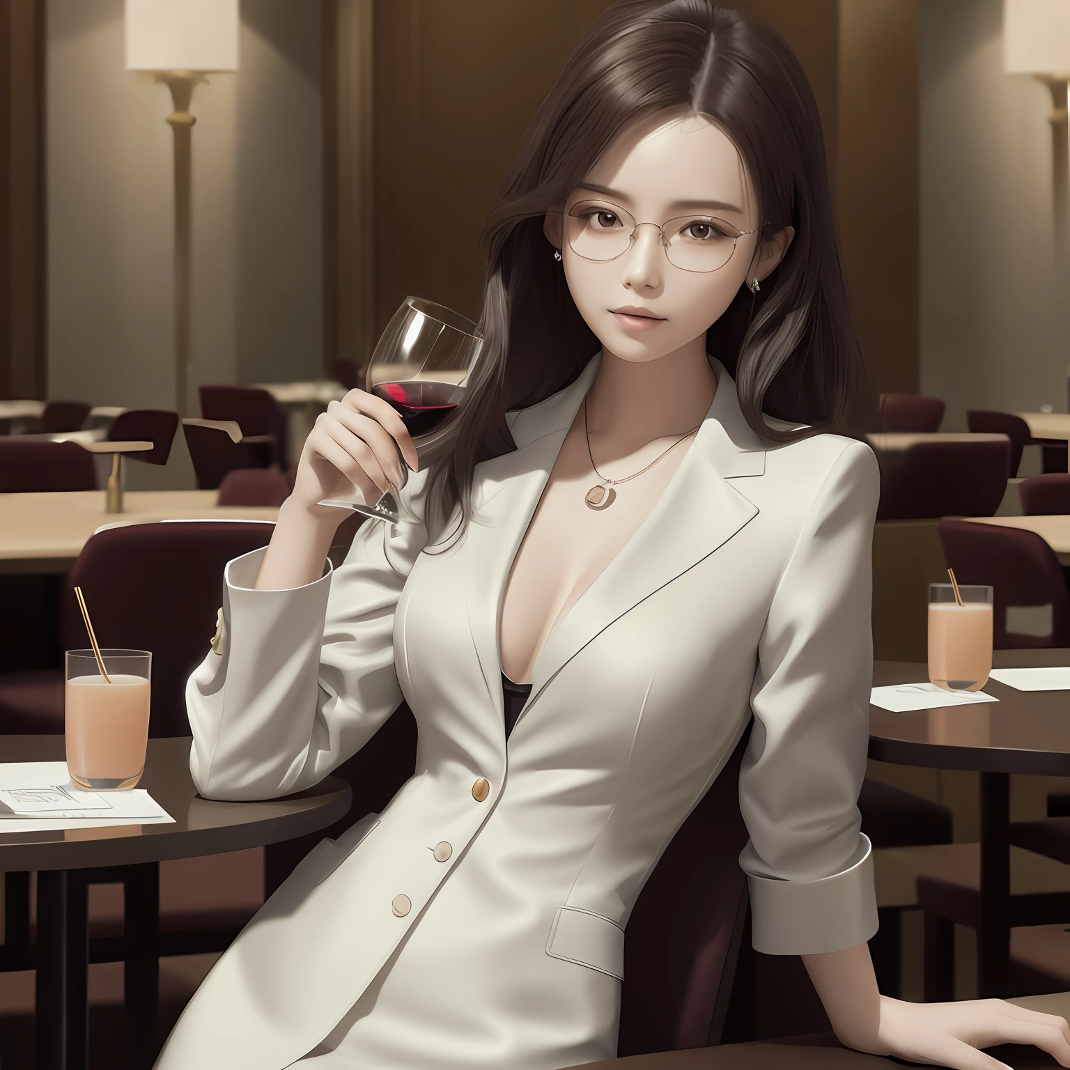 Red wine glasses,mano