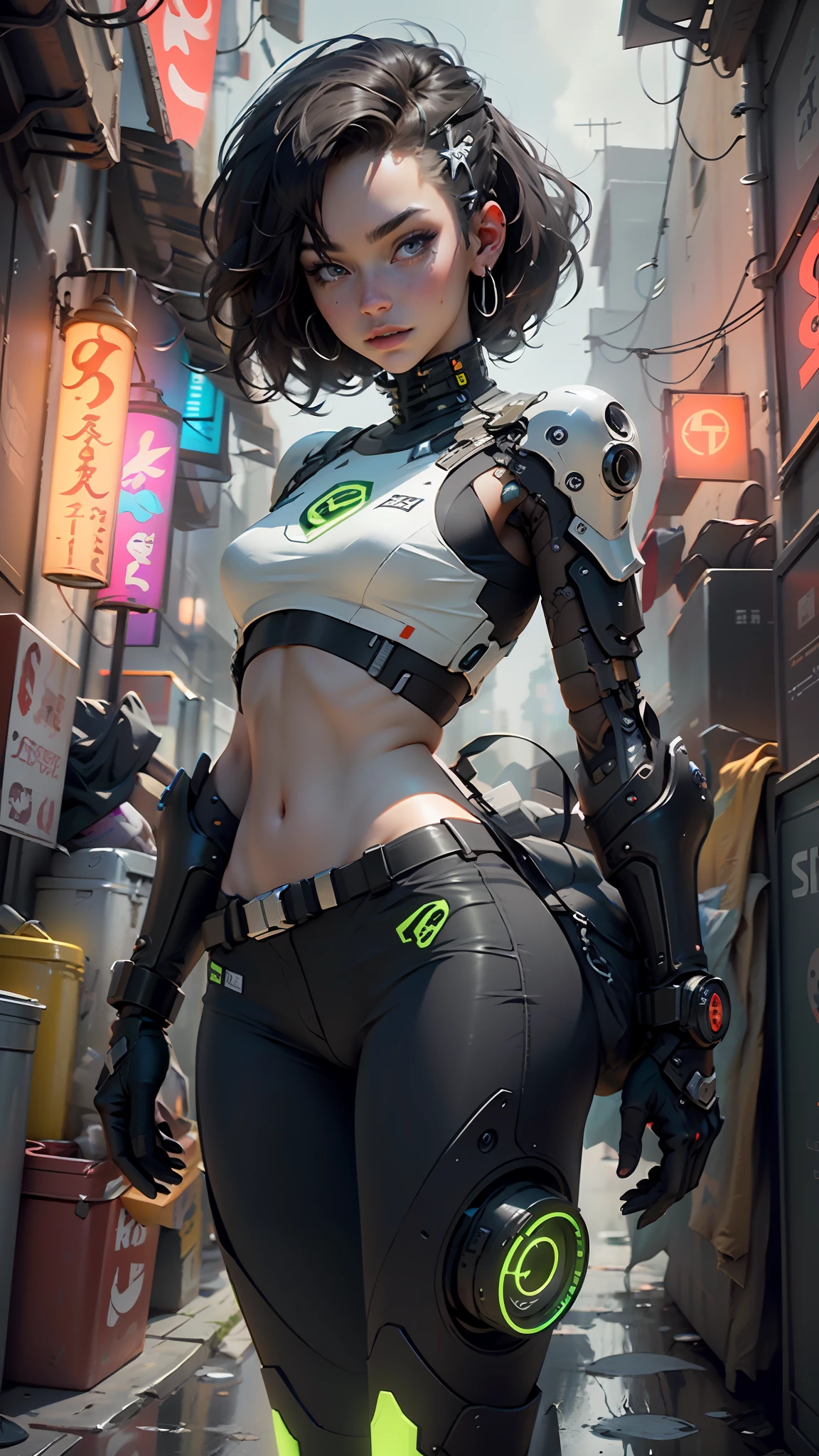 Cyberpunk scenario, 8k, ultra realista, technological, scifi, futurista, computadores, sistema, noite, chuva, panoramic window
