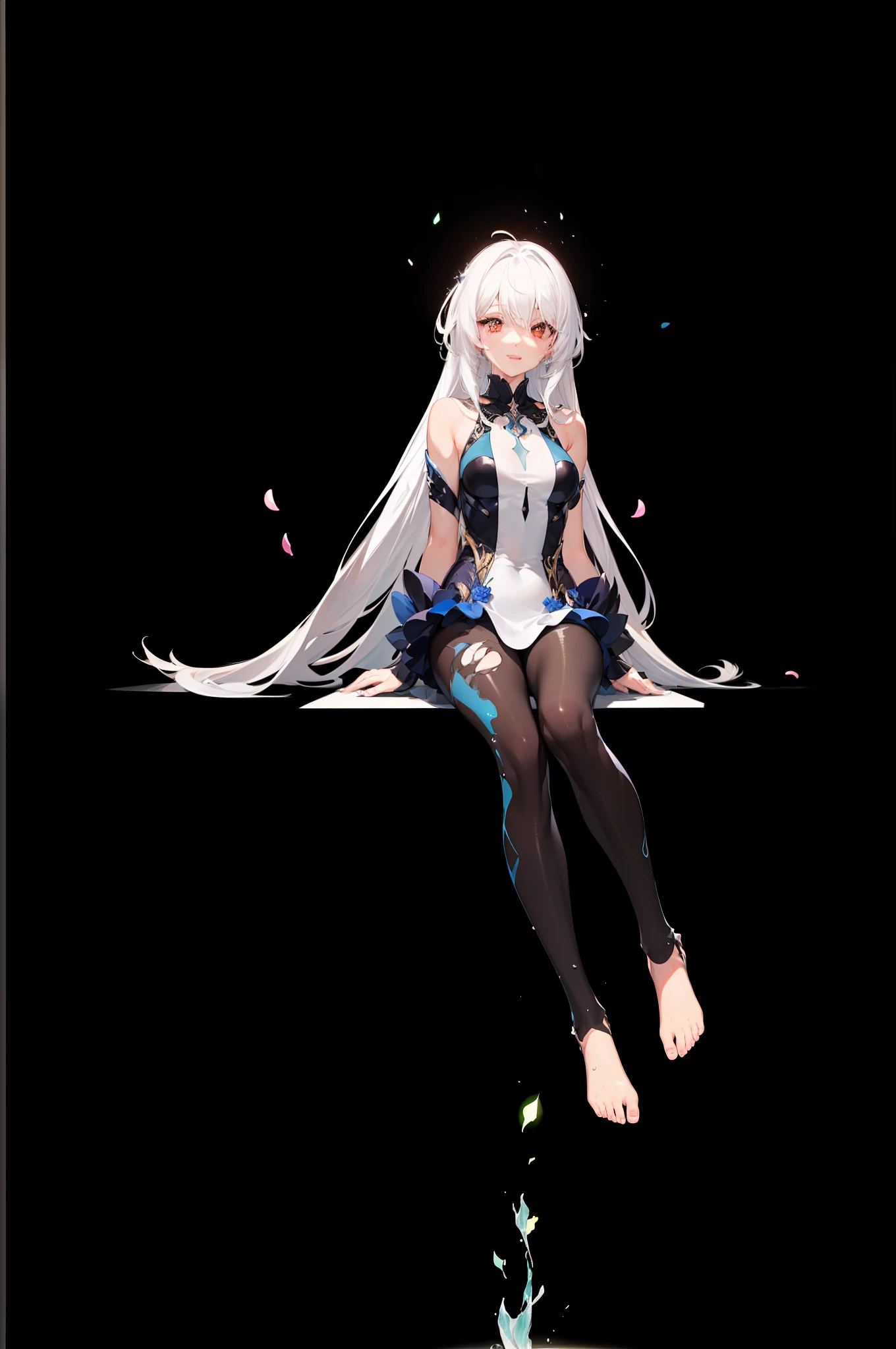 [(Transparent background:1.5)::5],(((Masterpiece))),(((Best quality))),(((Extremely detailed))),illustration, 1girll,Solo,mysterious,vivd colour,Shiny, Underwater transparent sealed hemispherical glass dome, White hair,Red eyes, full body,Barefoot,Long hair is calm and natural, Koi,Underwater, Dome,Close up,Dynamic actions,Lens perspective,(((Box composition))),sitting cross-legged，Leaning against the bookshelf,, (Detailed face:1.2),Shiny eyes, view the viewer,(PureErosFace_V1:0.8), Cityscape,1girll,Solo,tightsuit,(fishnets pantyhose|off the shoulder dress:0.8),Wet,,view the viewer,(eyeslashes:1.1), (cheerfulness:1.21),(Depth of field:1.1), Lens flare, (color difference:1.1), (Caustics:1.1), (scattered luminous petals:1.331), (Style - GBF:0.75),(Highly detailed face:1.1),tiktok,Dynamic Angle,(wide angles:1.1),(Portrait:0.5)