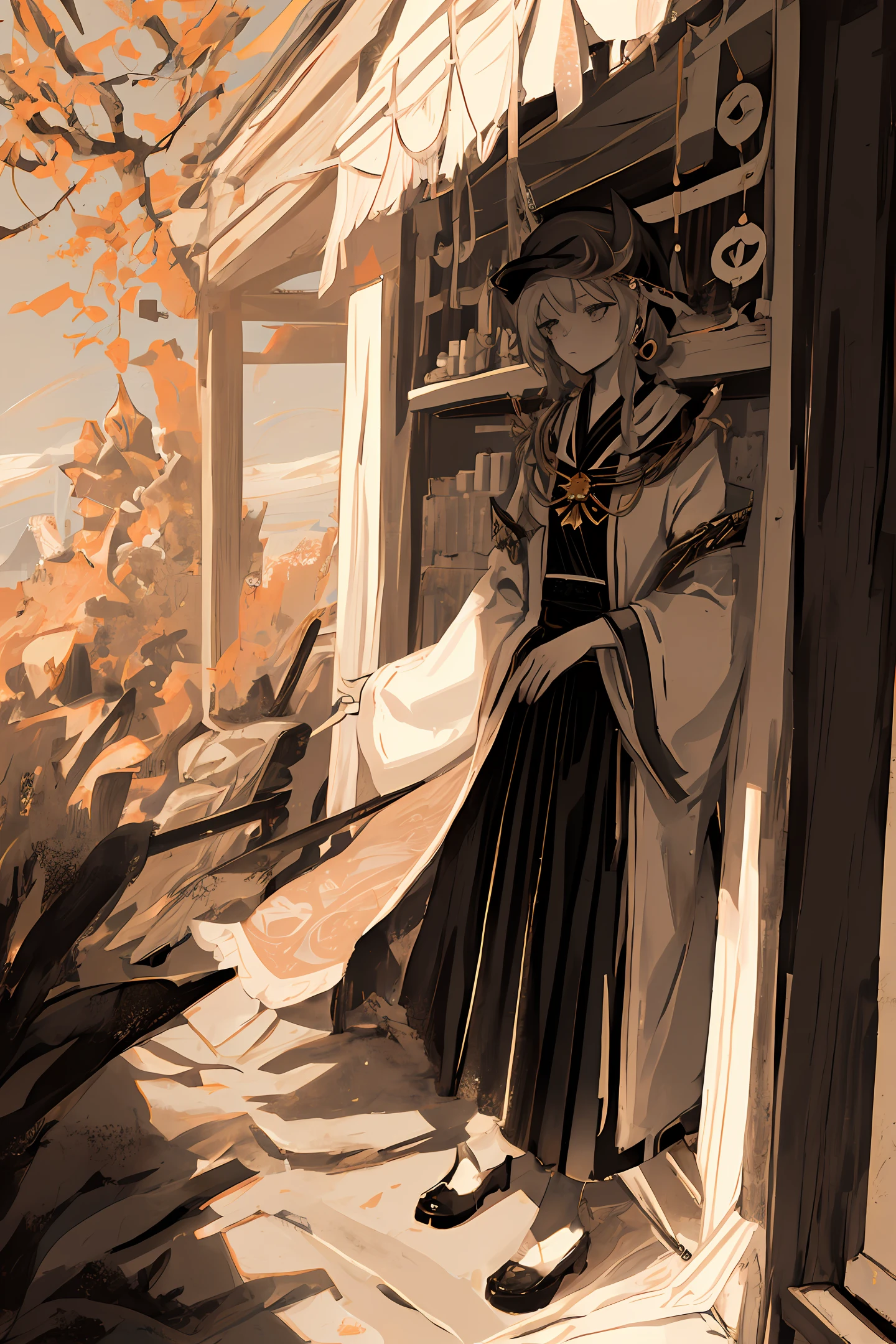 (1girl:1.3),solo,__body-parts__,
official art, unity 8k wallpaper, ultra detailed, beautiful and aesthetic, beautiful, masterpiece, best quality,Fantastical Atmosphere, Calming Palette, Tranquil Mood, Soft Shading,
Miko priestess, charm spell, talisman familiar, shrine maiden duties,