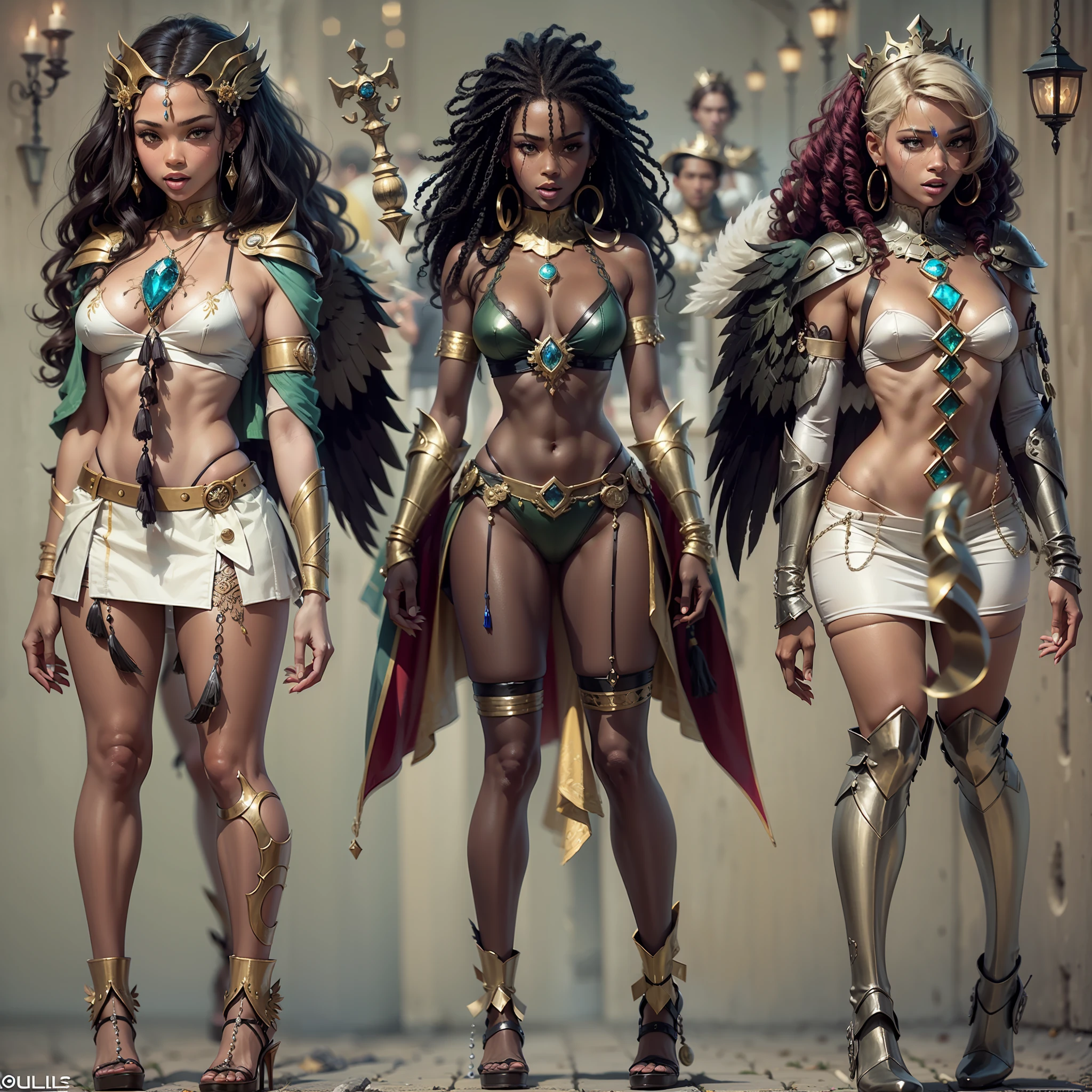 Caduceus Hermes Greek mythology wand olive laurel surmounted wings surrounded intertwined snakes Medusa_hairs_Snakes Outdoor Nature "Ouroboros" Forest Natural Queen Native éblouissantes Valkyrie-wings clef chains "Heavy Metal" Will-o'-the-wisp Fire-follets fairy pixie sprite conceptual safe female glamour aesthetic walking slow motion Cosplay "Nicki Minaj":1.5 "Rihanna":1.5 "beyonce":1.5 aristocratic jacket 38years symmetrical athletic bronzé hairstyle_snakes:1.5 obvious varied ecstatic fringes:1.5 visages:1.5 cheekbones effects reddened embarrassed lazuli water drop between eyes beautiful hair:1.5 Brown Eyes Pupils Black Iris Turquoise Sapphires Open Mouth Teeth Smiles Floating Jacket Fixed Pearls Eccentric Cape Levitating Shoulders-Off:1.2 chemise blanches dentelles clavicules papillotes varied breasts1.5 points:1.3 satin sideboob felt bikini:1.5 corsait:1.5 spinels thick navy leather skirt:1.5 soies assortie amples nombril:1.3 revealing pubic scarlet pubis-hairy obvious indigo underwear:1.5 Size chastity belt:1.3 silver adorned padlock Gold thighs legs garters Gothic stainless steel boots decorated onyx equirectangular 360 monastery opal marble ruby background:1.5 DoF mannequins lantern dressed armor richly decorated:1.5 "Chevaleresque" dramatic chrome metallic flat bands fathoms brass fullbodye lys rune ornate emerald plasma embroidered glyphs Tourmaline wood engravings lava magic intricate:1.5 summons snake incandescent Crystalline familiar robot Mecha (EOS R6 135mm 1/1250s f/2.8 ISO400) Mech Mechanized snakes flowering Quetzalcoatl:1.5 Adaptable volumetric luminescence saturated:1.5 ultra:1.5 pro-photorealists:1.5 optimaux:1.5 qualities:1.5 details:1.5 precise:1.5 reflex:1.5 resolutions:1.5 3dcg max:1.5 graduates:1.5 improved:1.5 Octanes_rendues:1.5 UHD XT3 16K DSLR HDR UnrealEngine5 profondeurs:1.5 Earth Heart:1.5 Hearth ultra_sharpness:1.5 ombres analogiques:1.5 CGSCOSITY pet chef-d':1.5 "Bruce Weber girls" multi etc.