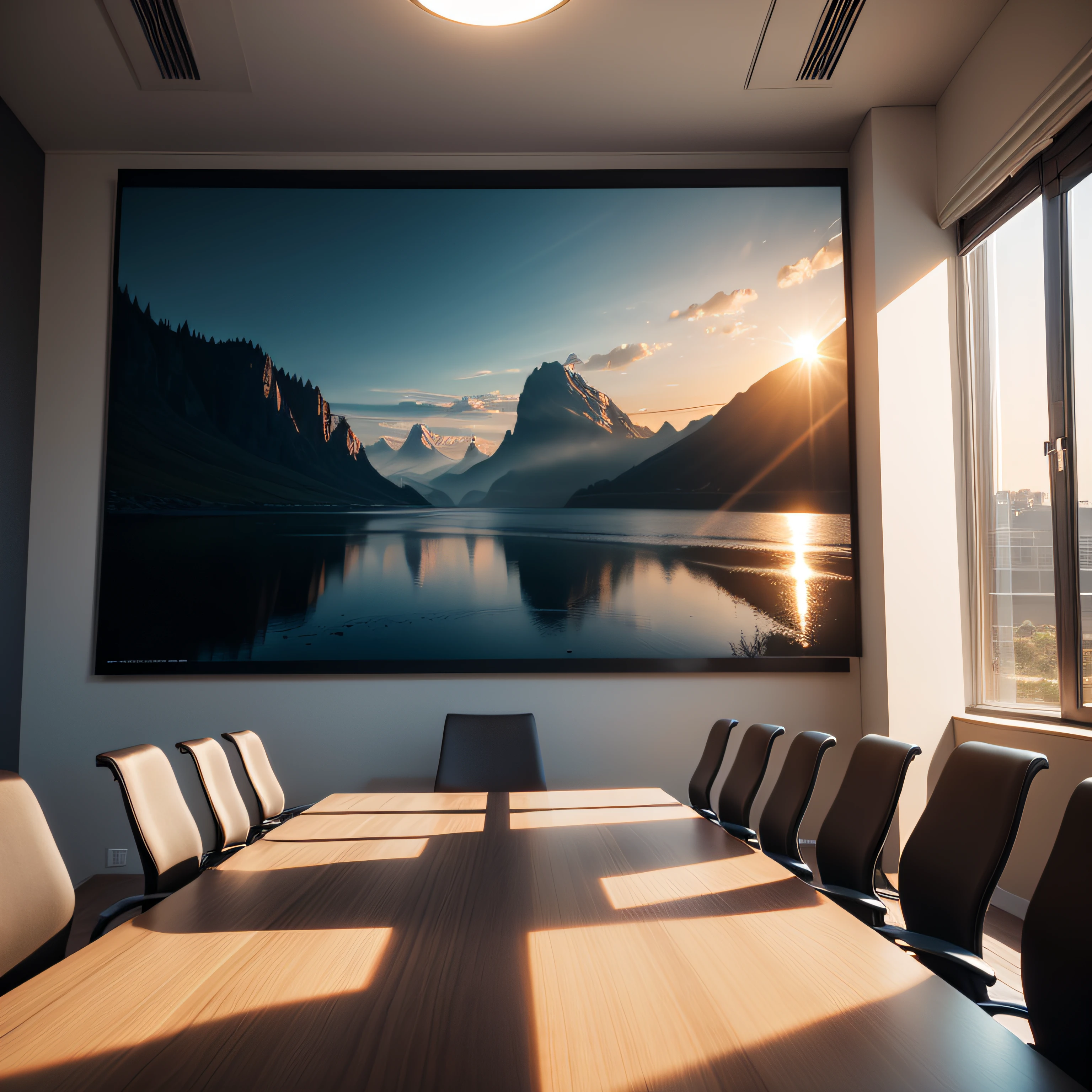 landscapes Silhouette only discussion meeting room --auto