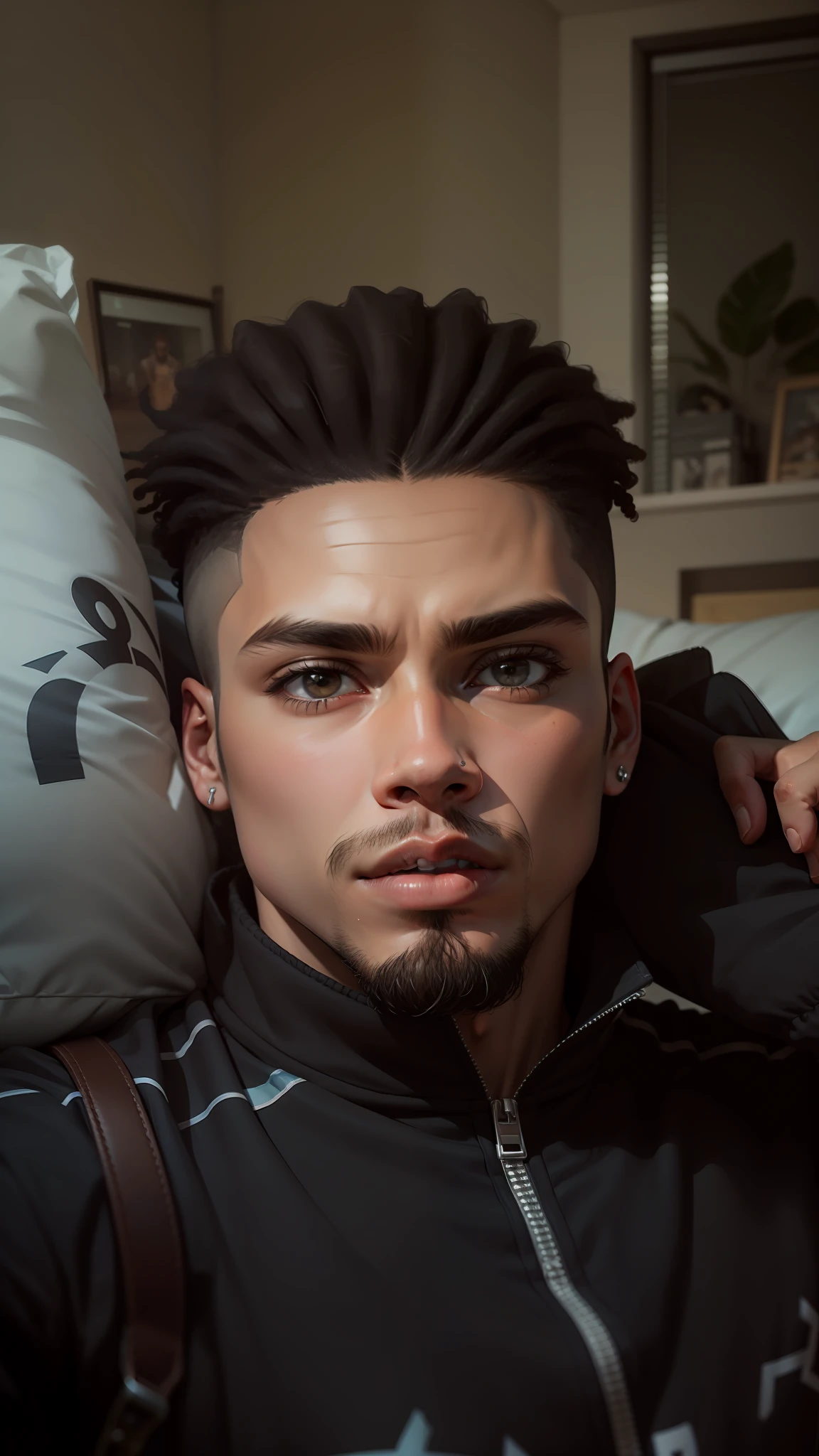 BaHomem de 17 anos,afro,estiloso,estilo jogo,cabelo preto,alta qualidade 16k,fundo de quarto,hanger bed and pillow
Ring on the finger --auto