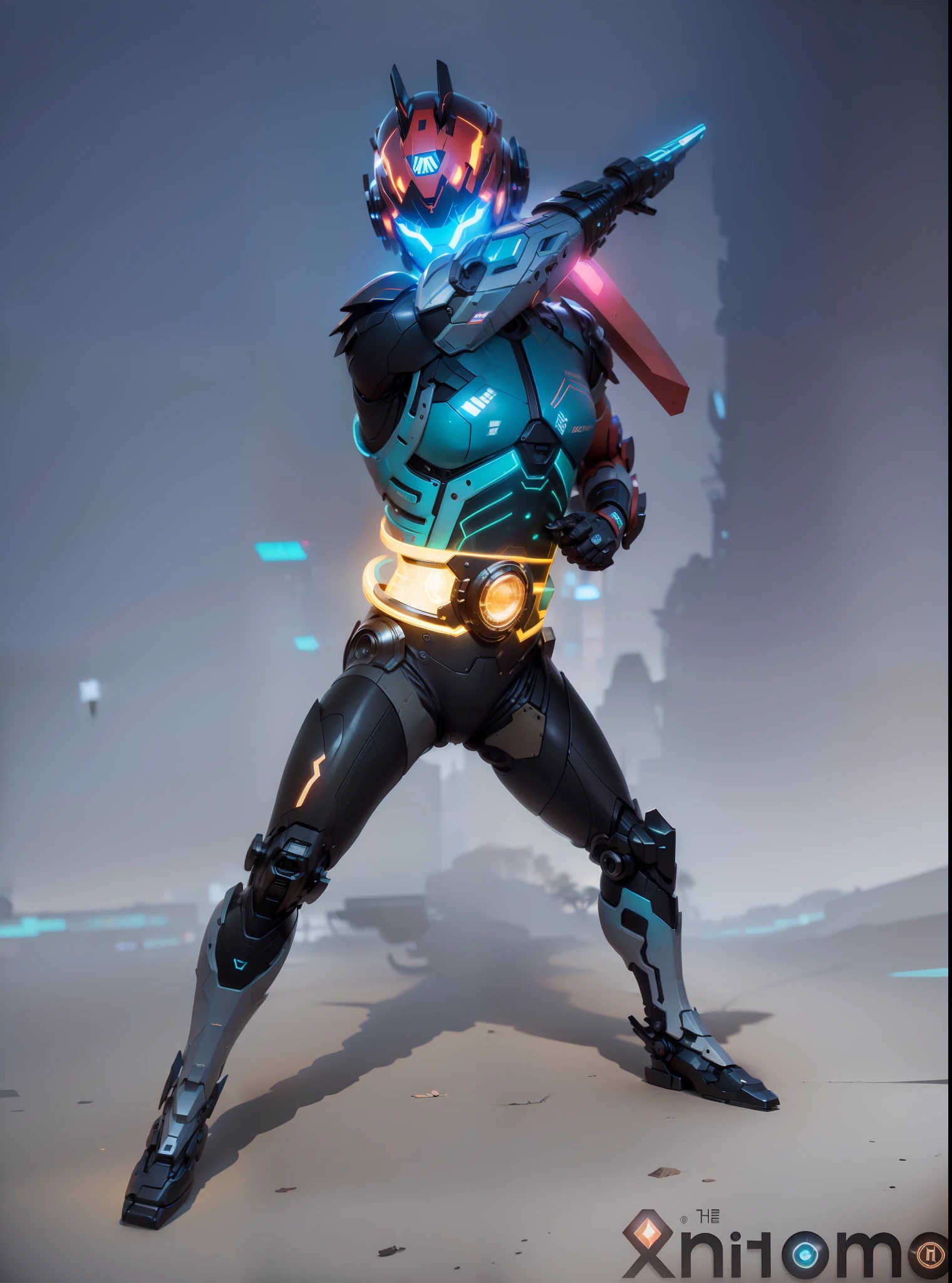 Realiy,photorealestic,Machinary,mechs,Technologie,musculous,glowing light eyes,Burly body,style of photography,Real scenery(Metallic texture 1.8)(Excess detail 2)(High resolution1.6)(4K clarity1.9)(Carbon fiber 1.5)(Metal reflection 1.5),Neon lights,The belt does not change