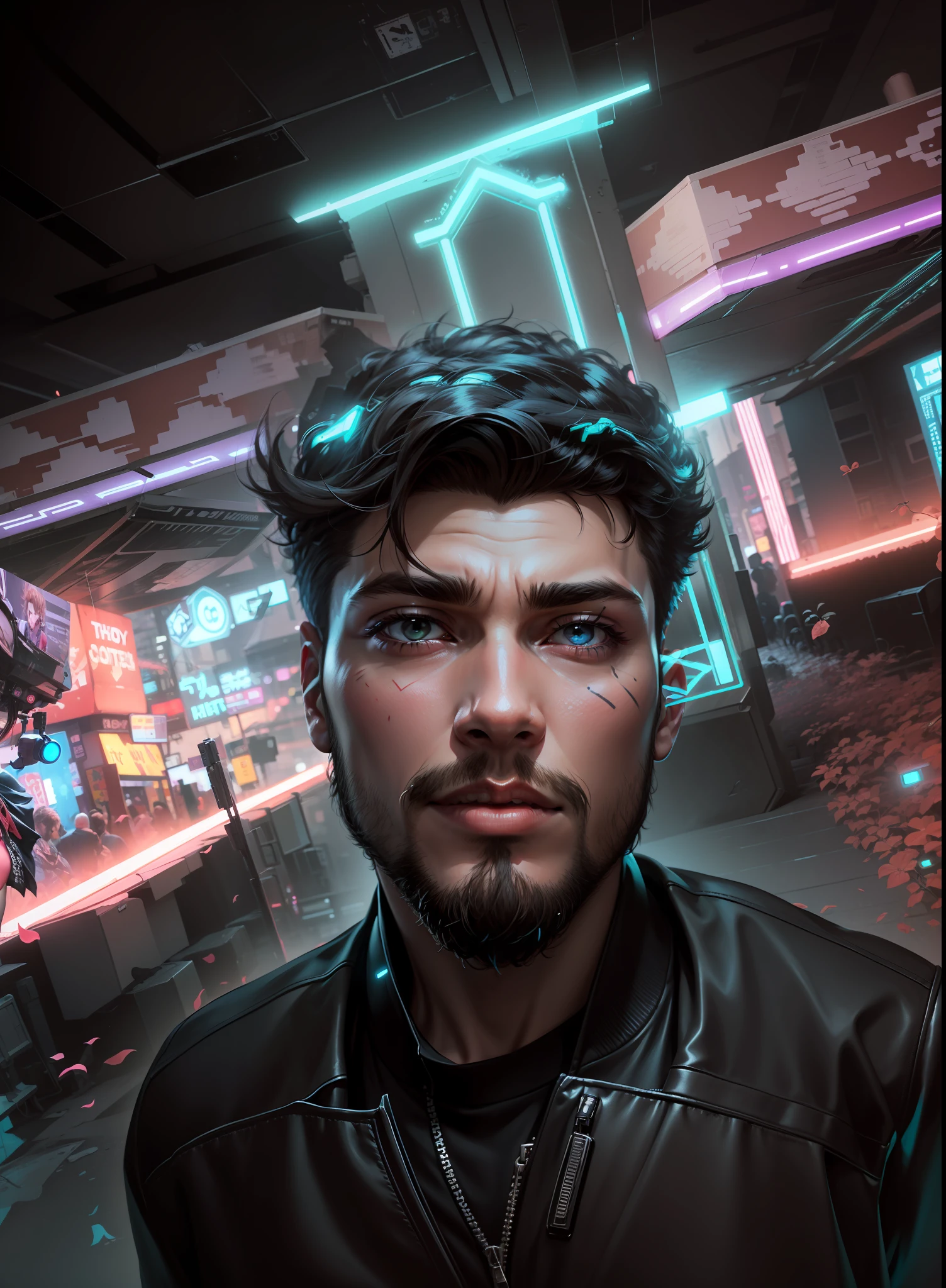 Change Background, Cyberpunk, Make avatar, make anime, realistic face, boy, cool boy, DP, 8k, ultra realistic
