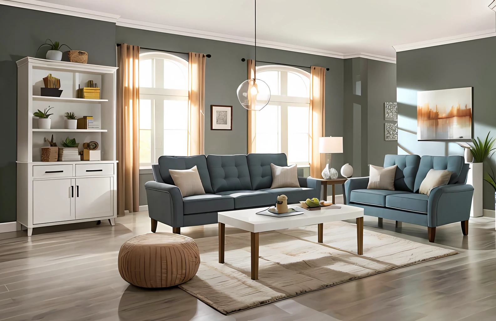 Crie um lindo e puxuoso banheiro, Large with contemporary furniture imagsm realistic high resolution