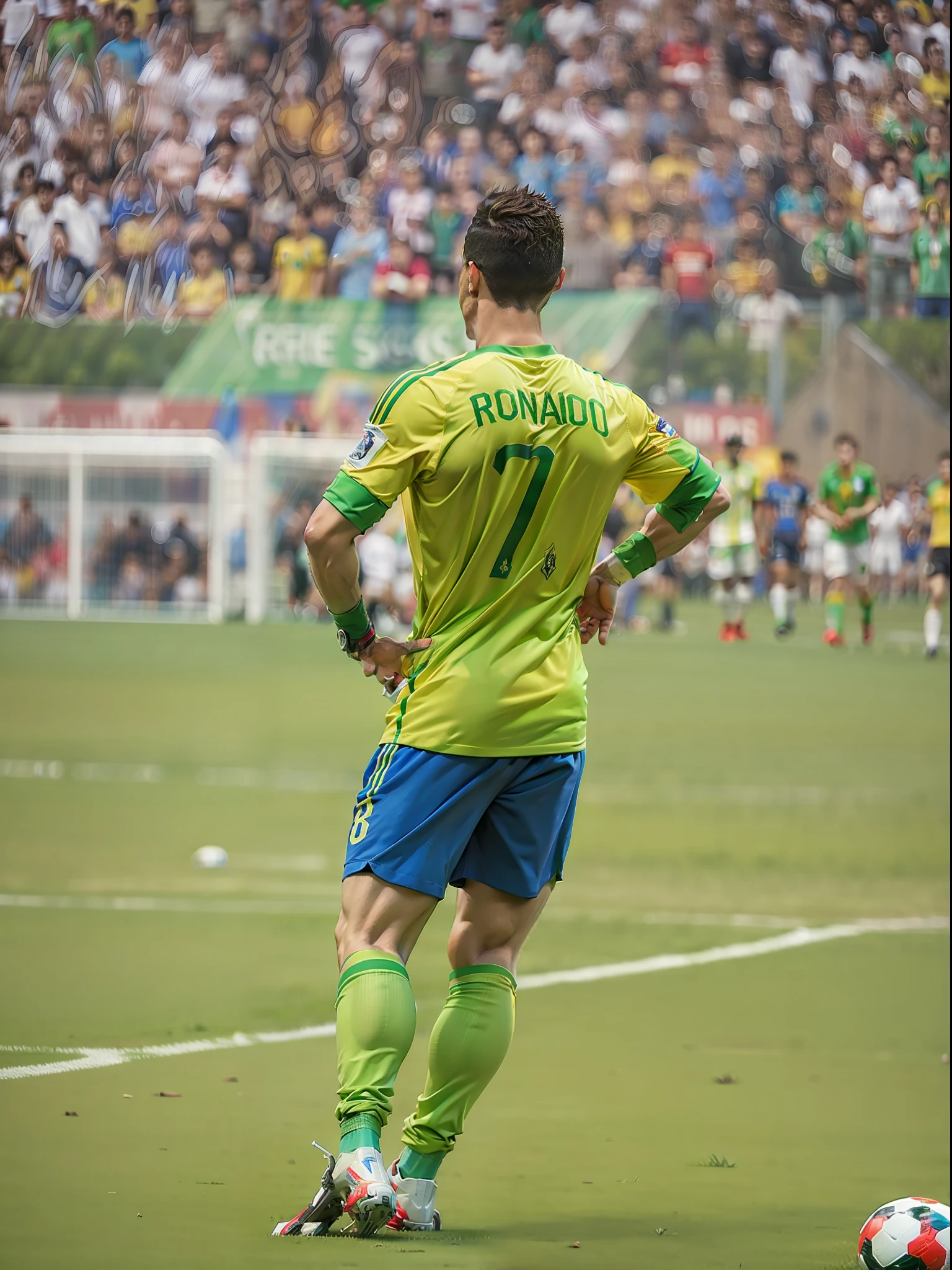 Cristiano Ronaldo with the Brazil shirt