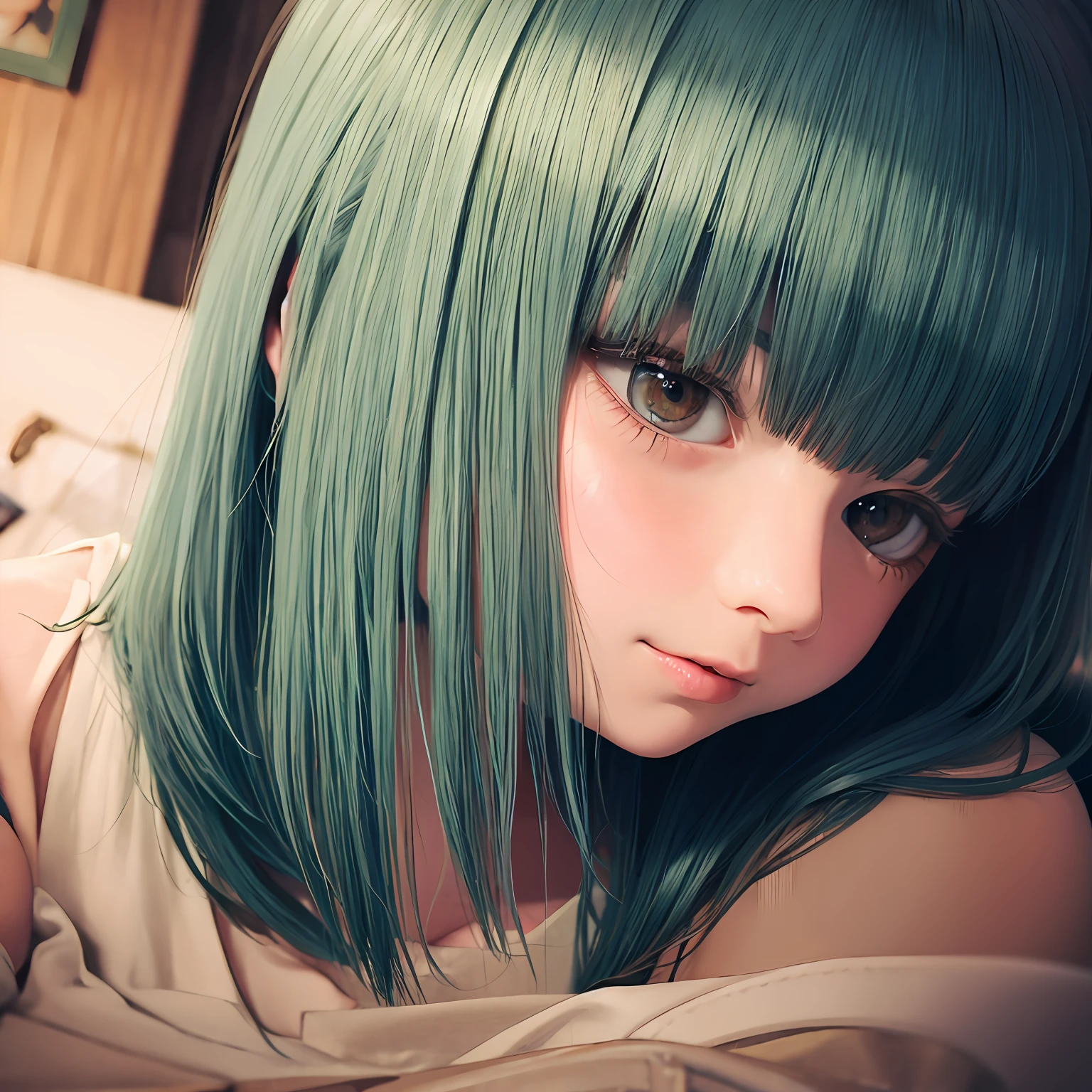 lofi , girl , cute , realistic , 4k , details , potrait , --auto