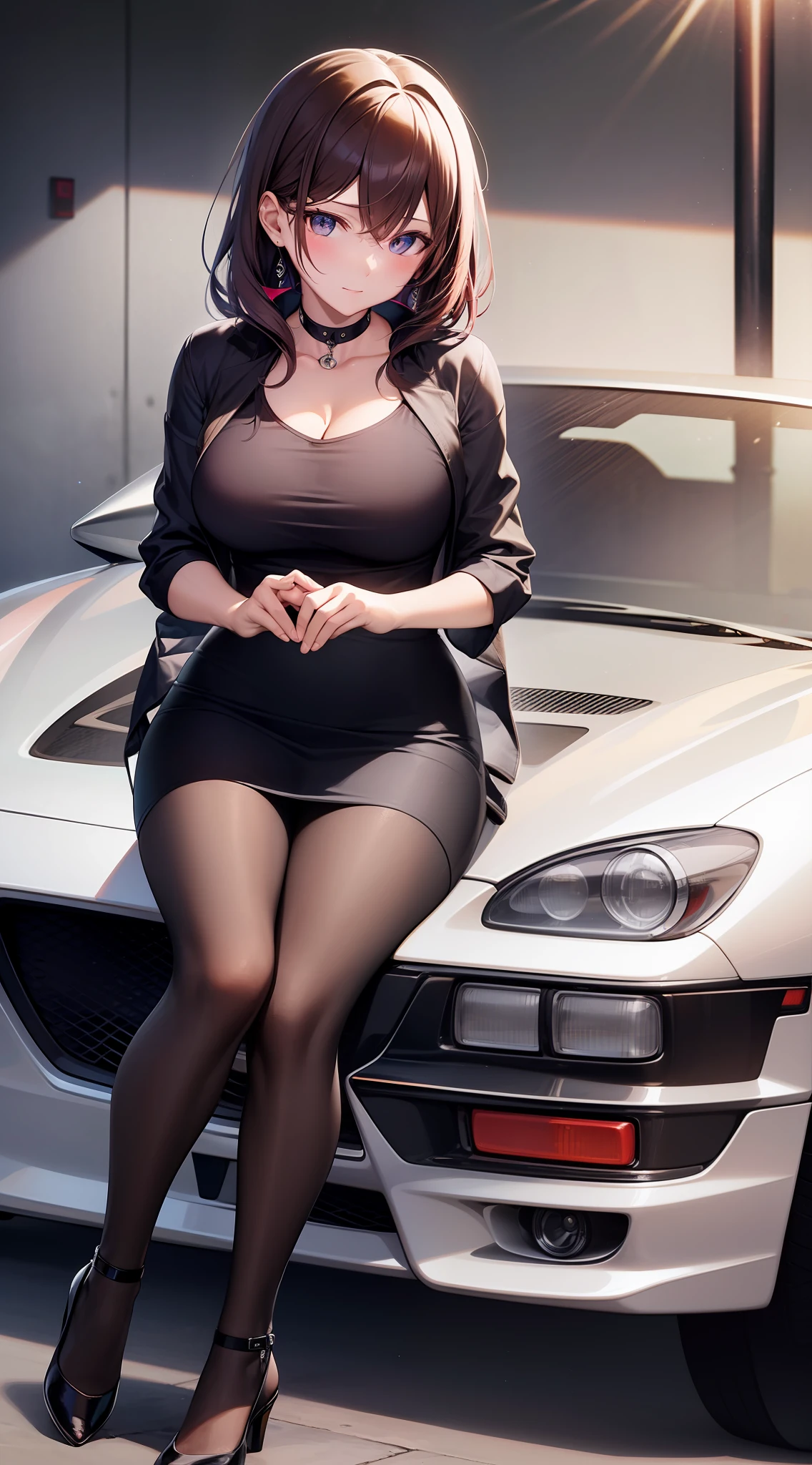 Make a mazda rx7 model in a photography studio