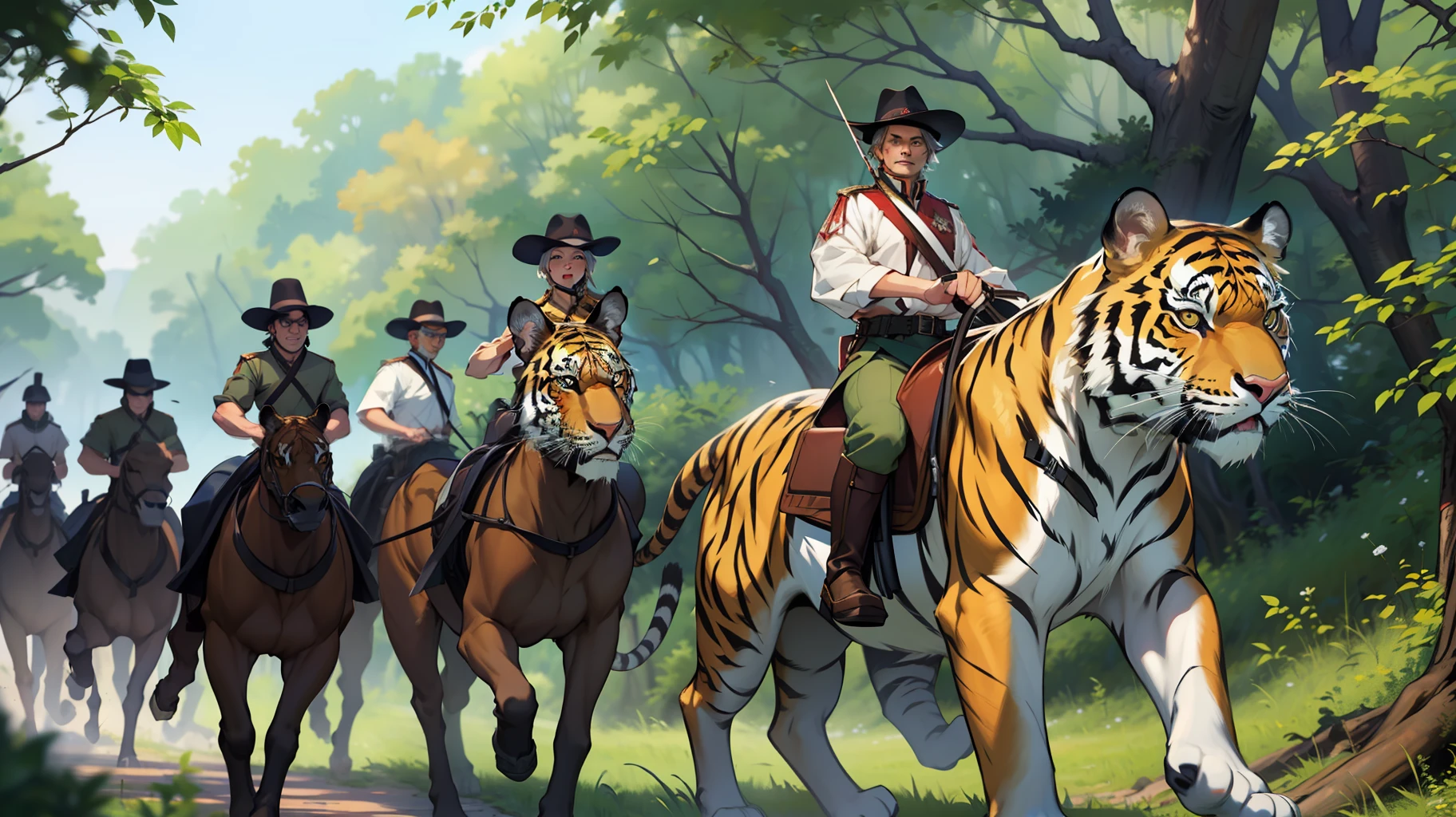 "((The picture quality is very good)), (Tiger and Leopard Cavalry Corps)"