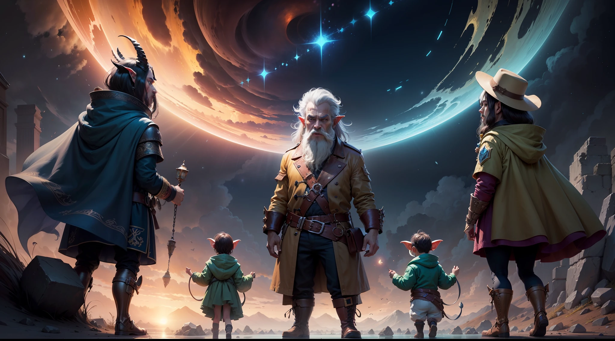 O Mundo de Atros, Cheio de magia, da vida, existia planos diferentes que refletiam o mundo, but in a distorted way, there existed the material world where various races dwelt, tais como Humanos, Duendes, Dwarves, Faria, Water and Hybrids. At the same time there was the demonic plan, A plan ruled by dragons and demons, este que sempre buscou uma forma de governar o plano material. And there was also the Astral plane, o mundo dos mortos, um plano neutro, a nova moradia daqueles que partiam da vida material.