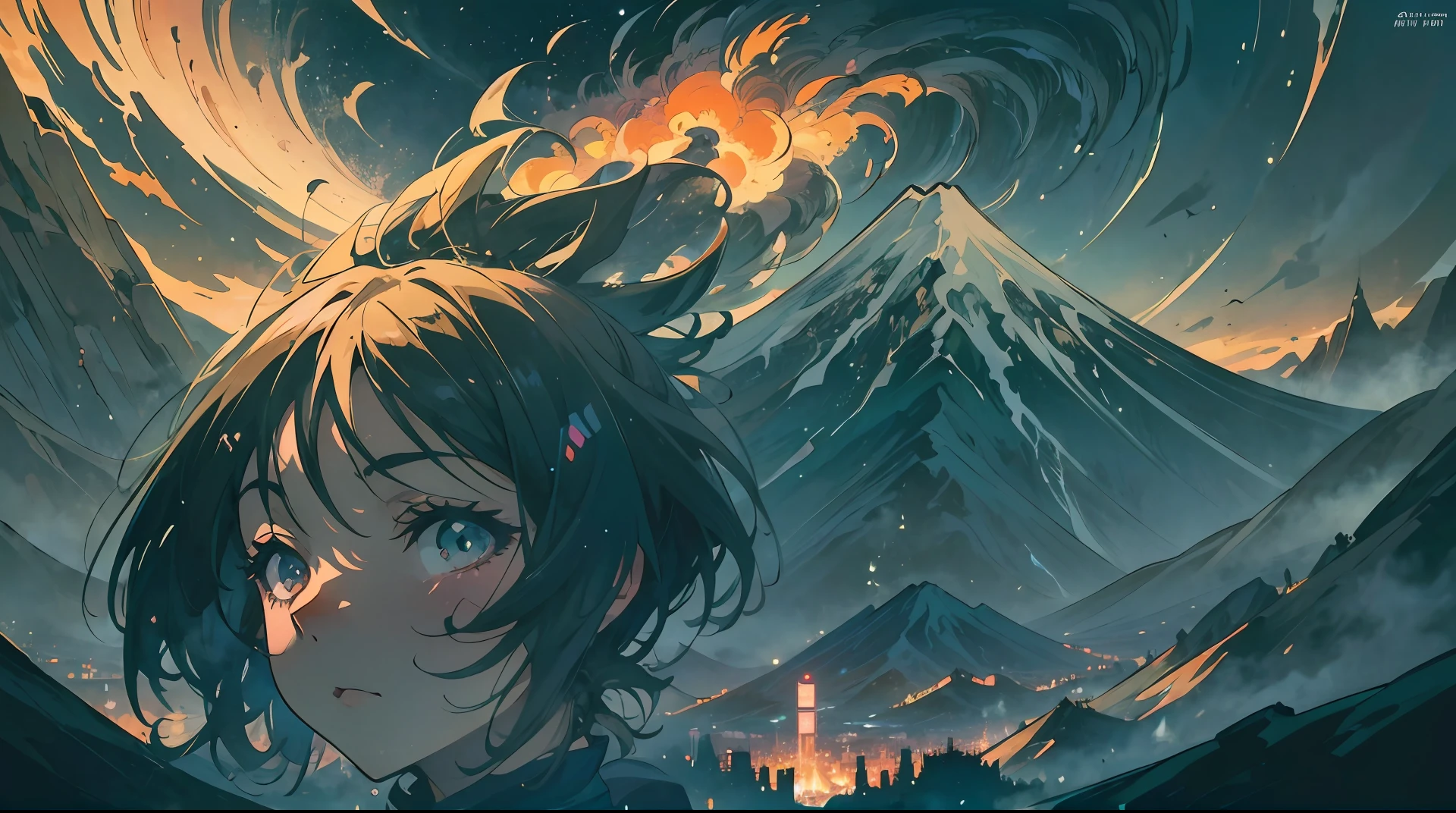 cyper punk female, neo Tokyo night, mountain fuji on the background, highly detailed, highly intricate, fine details, high resolution, incredible, anime, Digital 2D, animated by Kyoto Animation, Studio Ghibli, Miyazaki, AKIRA art style, beautiful, gorgeous, dramatic lighting, rule of thirds, perfect composition, trending on ArtStation --auto --s2