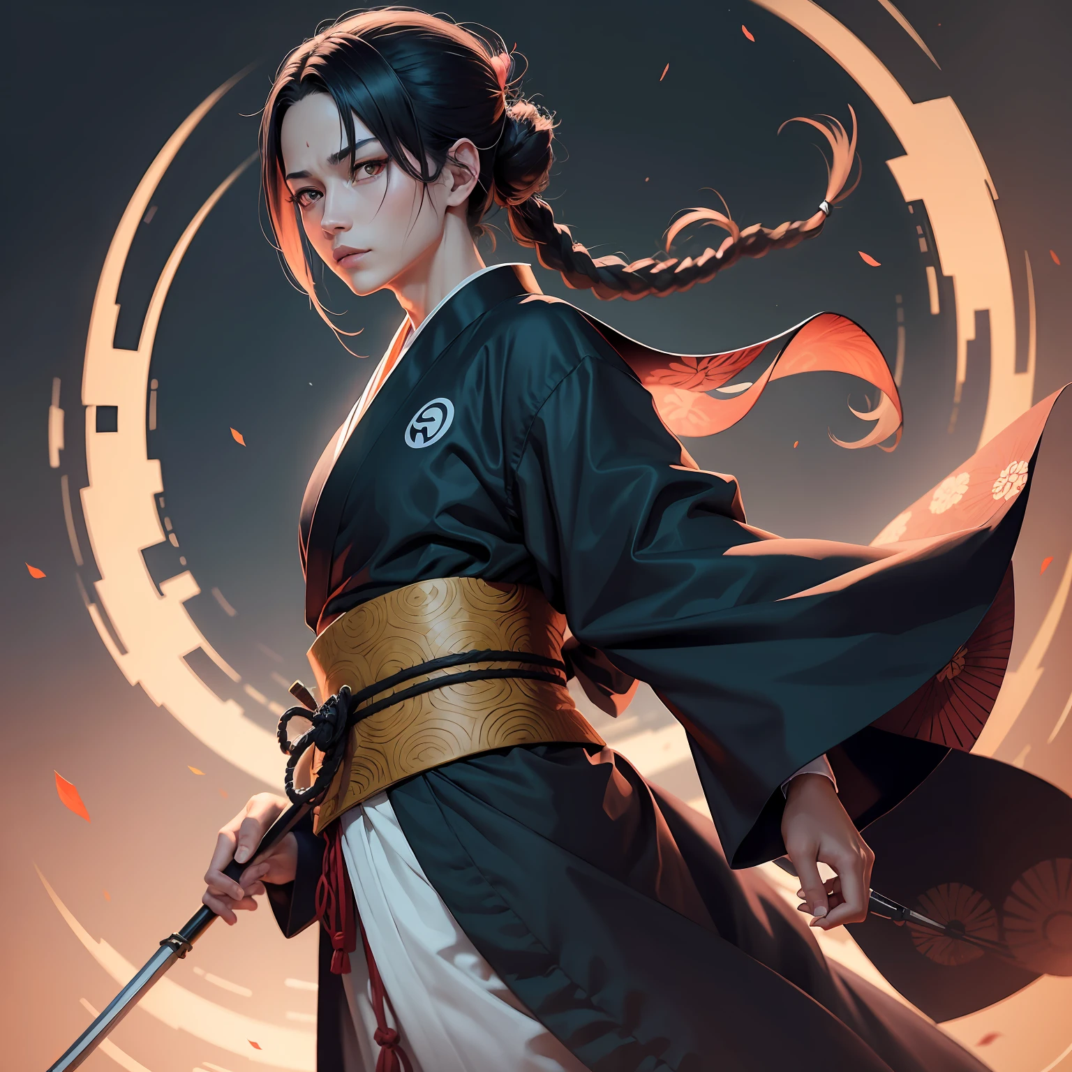 ((melhor qualidade)), Sukuna , corpo inteiro, olhos vermelhos, rosto serio, aura real, Trend in Art Anime, foco nítido, detalhe intrincado, muito detalhado, olho detalhado, illustration, muito detalhado, foco nítido, digital render, profissional, 4k, personagem do manga de jujutsu kaisen, wearing men's kimono from Japan's Meiji era --auto