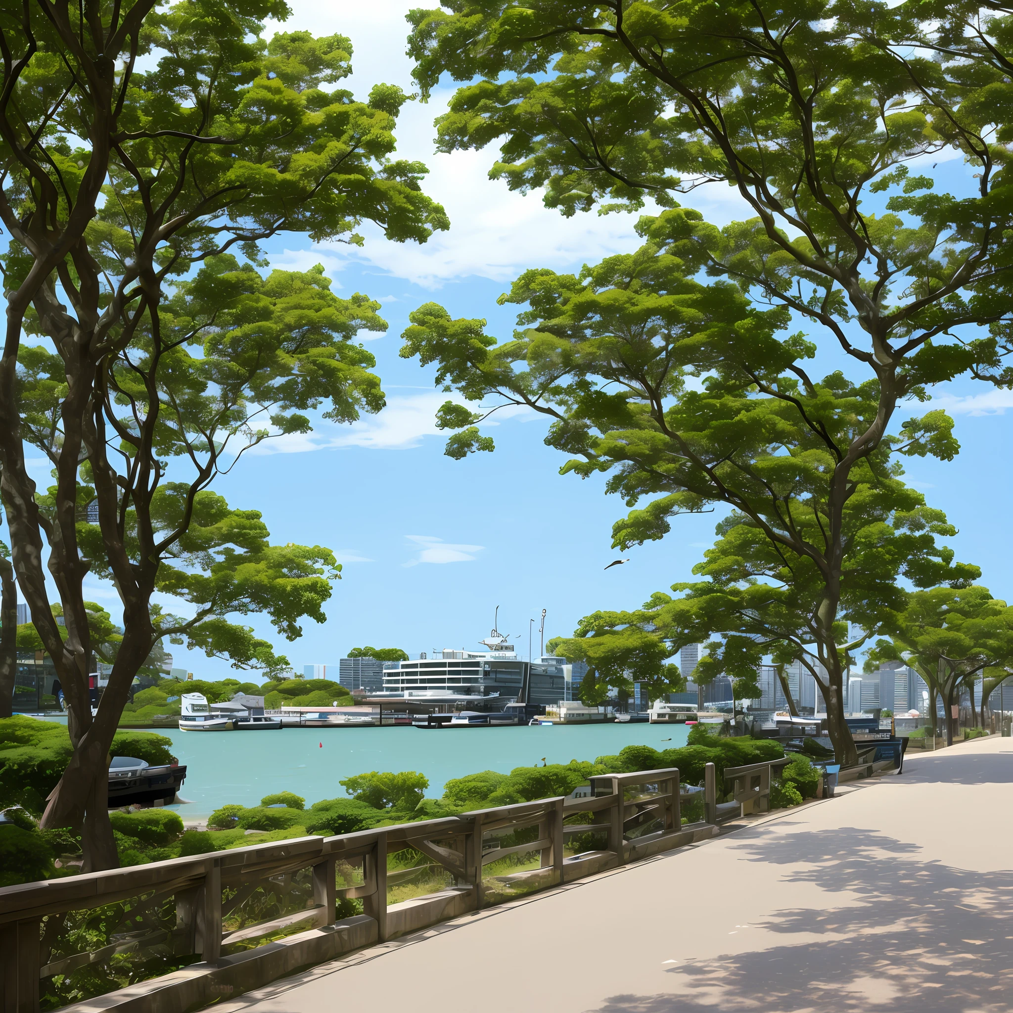 Sea embankment、femele、夏天 --auto