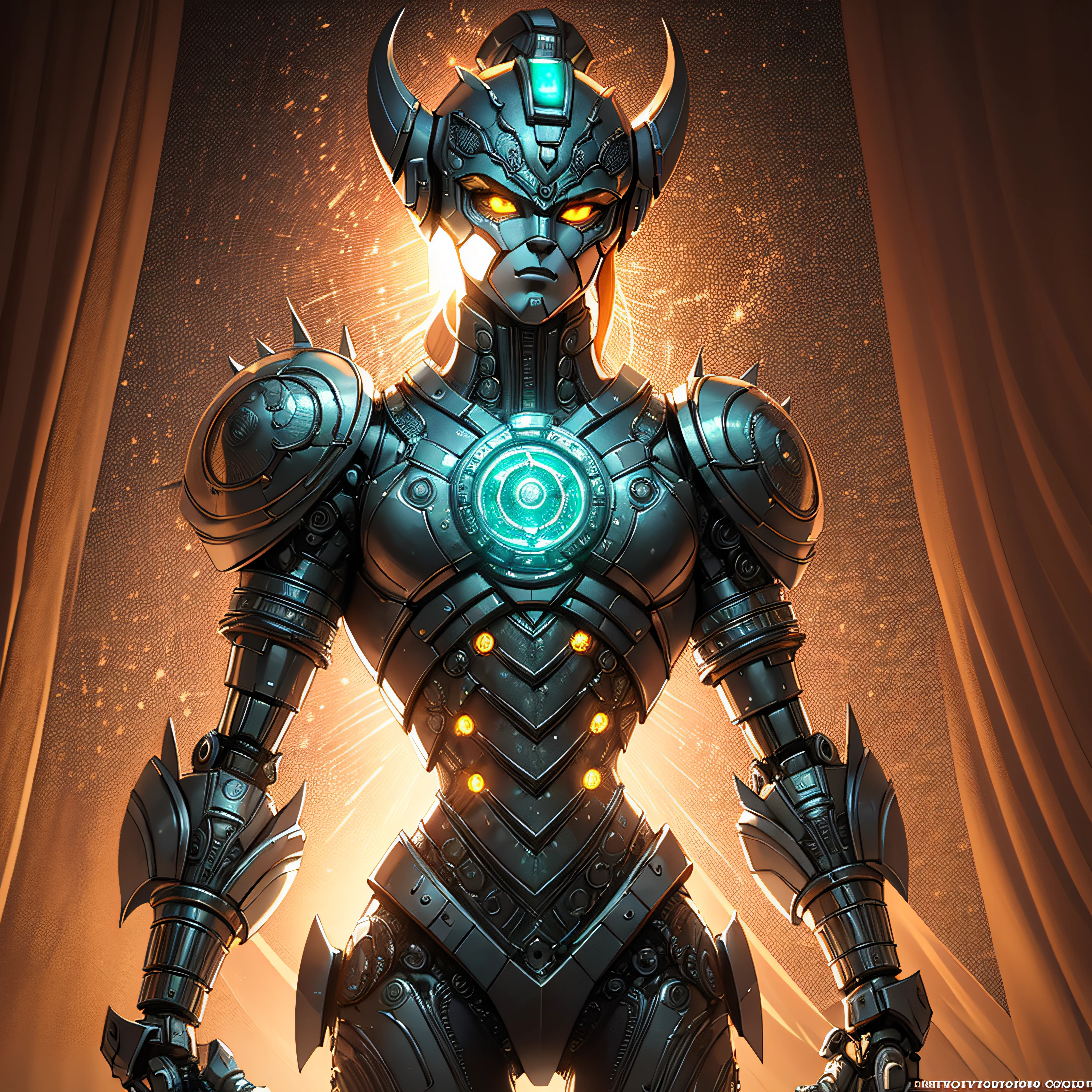 ((raw photo)), ((masterpiece)), anthropomorphic humanoid NagaSerpentGod , jade crest, intricate detail, futobot, intricate Greebles parts, dramatic lighting, rim lighting,