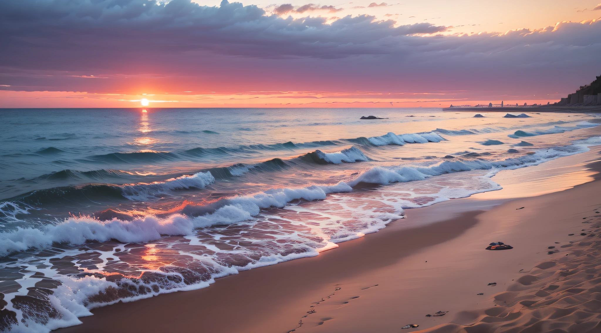 Sunset by the sea --auto