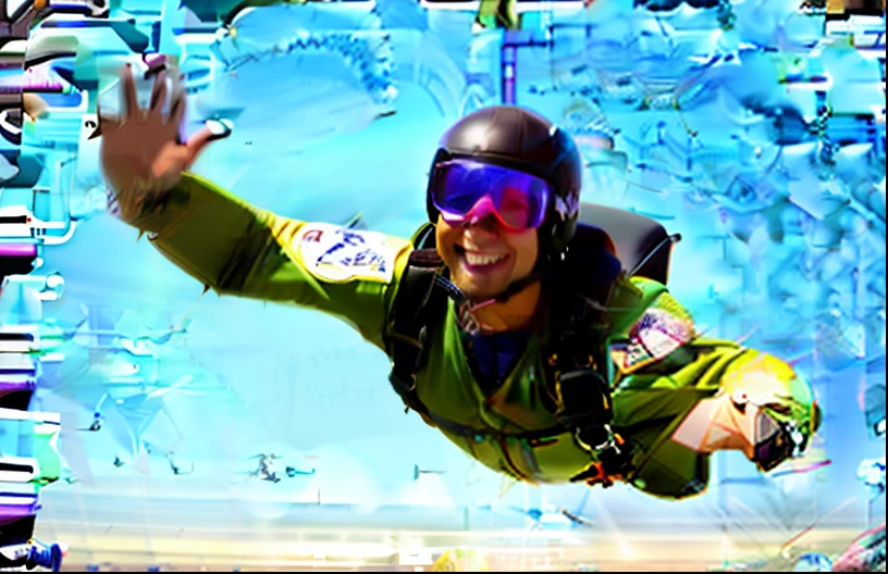 Sky diving