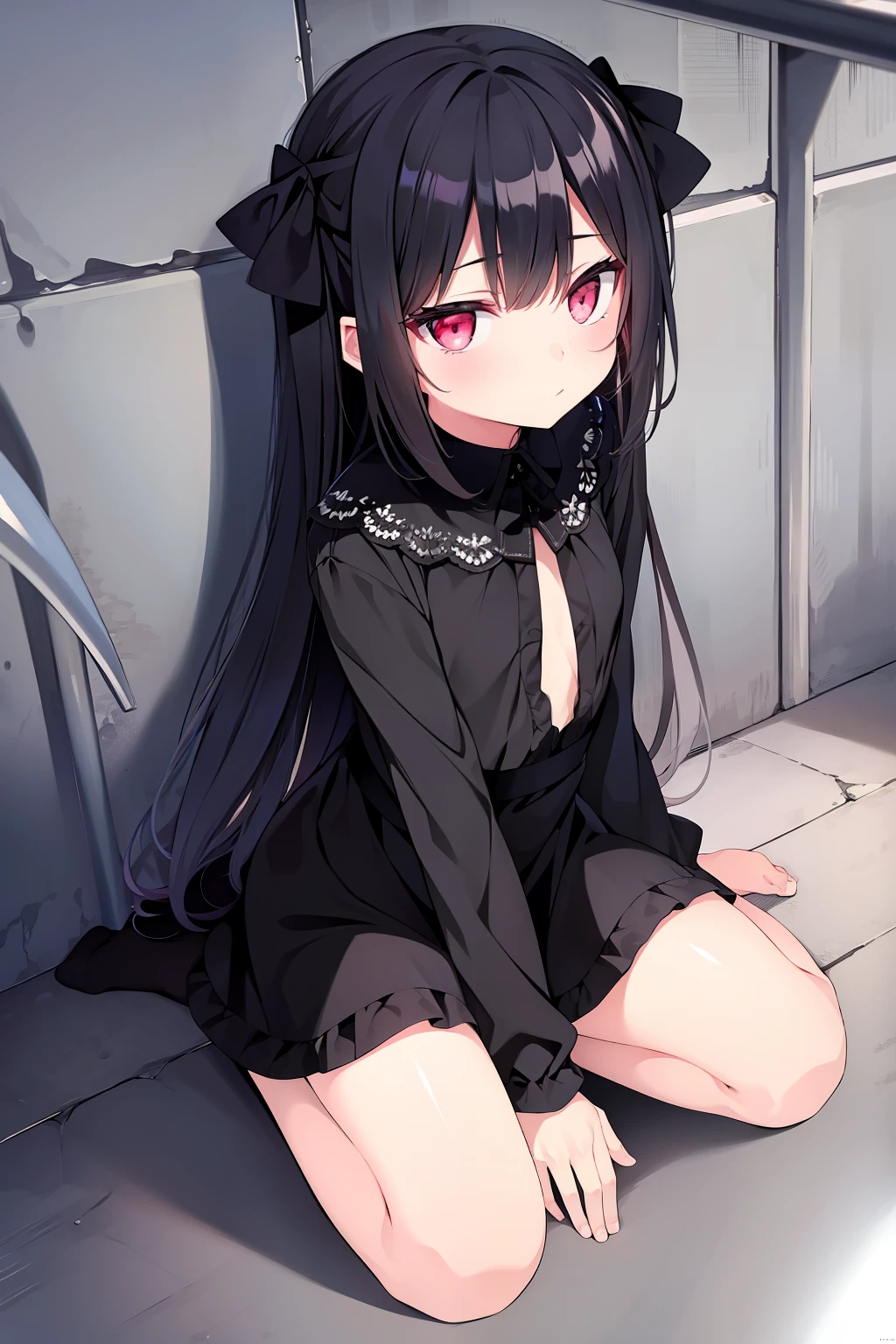 1 black silk