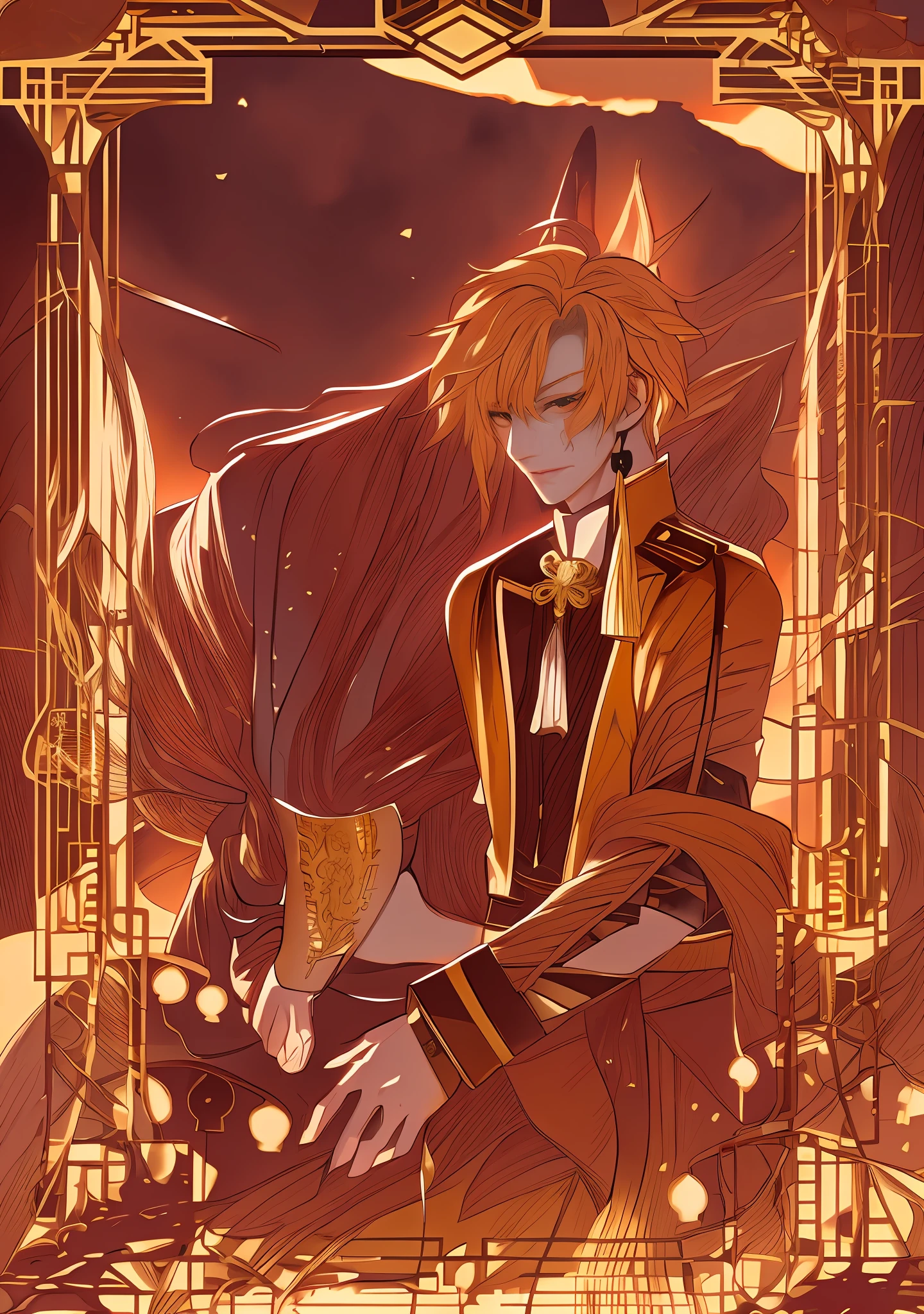 anime - style picture of a man with a sword and a dragon, tsubasa chronicles, inspired by Sakai Hōitsu, okita sougo, beautiful androgynous prince, inspired by Yamagata Hiro, portrait of magical blond prince, delicate androgynous prince, anime art nouveau cosmic display, anime art nouveau, shigenori soejima illustration,by Morgan Russell, tara mcpherson, mordancage, inspired by Joseph Morgan Henninger, art nouveau! cyberpunk! style, abigail larson, by Jacqui Morgan, art nouveau cyberpunk! style, manga drawing, detailed anime art, manga illustration, anime sketch, a manga drawing, loli, japanese anime artist drawn, during golden hour, photo from vogue magazine, golden hour sunset lighting, golden hour sunlight, shot at golden hour, soft golden hour lighting, sparkling in the sunlight, from girls frontline, kda, from arknights, artwork in the style of guweiz, mysterious coffee shop girl, fine details. girls frontline, by Shitao, girls frontline style, highly detailed exquisite fanart, in a bright cafe, kawacy, high quality fanart,masterpiece, best quality, (extremely detailed CG unity 8k wallpaper), (best quality), (best illustration), (best shadow), absurdres, realistic lighting, inspired by Joseph Morgan Henninger, art nouveau! cyberpunk! style, abigail larson, by Jacqui Morgan, art nouveau cyberpunk! style, manga drawing, detailed anime art, manga illustration, anime sketch, a manga drawing, loli, japanese anime artist drawn, during golden hour, photo from vogue magazine, golden hour sunset lighting, golden hour sunlight, shot at golden hour, soft golden hour lighting, sparkling in the sunlight, from girls frontline, kda, from arknights, artwork in the style of guweiz, mysterious coffee shop girl, fine details. girls frontline, by Shitao, girls frontline style, highly detailed exquisite fanart, in a bright cafe, kawacy, high quality fanart,masterpiece, best quality, (extremely detailed CG unity 8k wallpaper), (best quality), (best illustration), (best shadow), absur