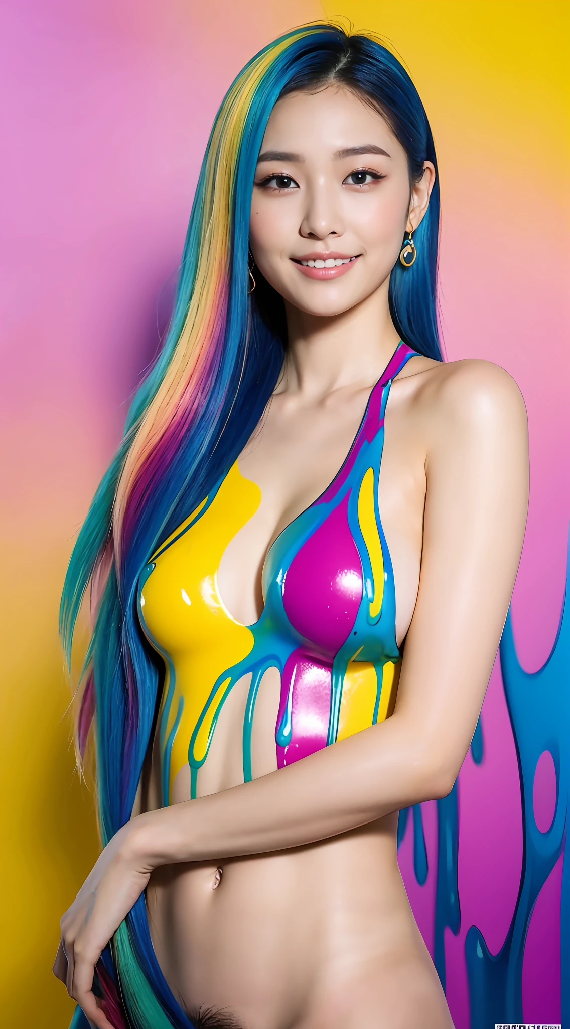 ((colorful hair))