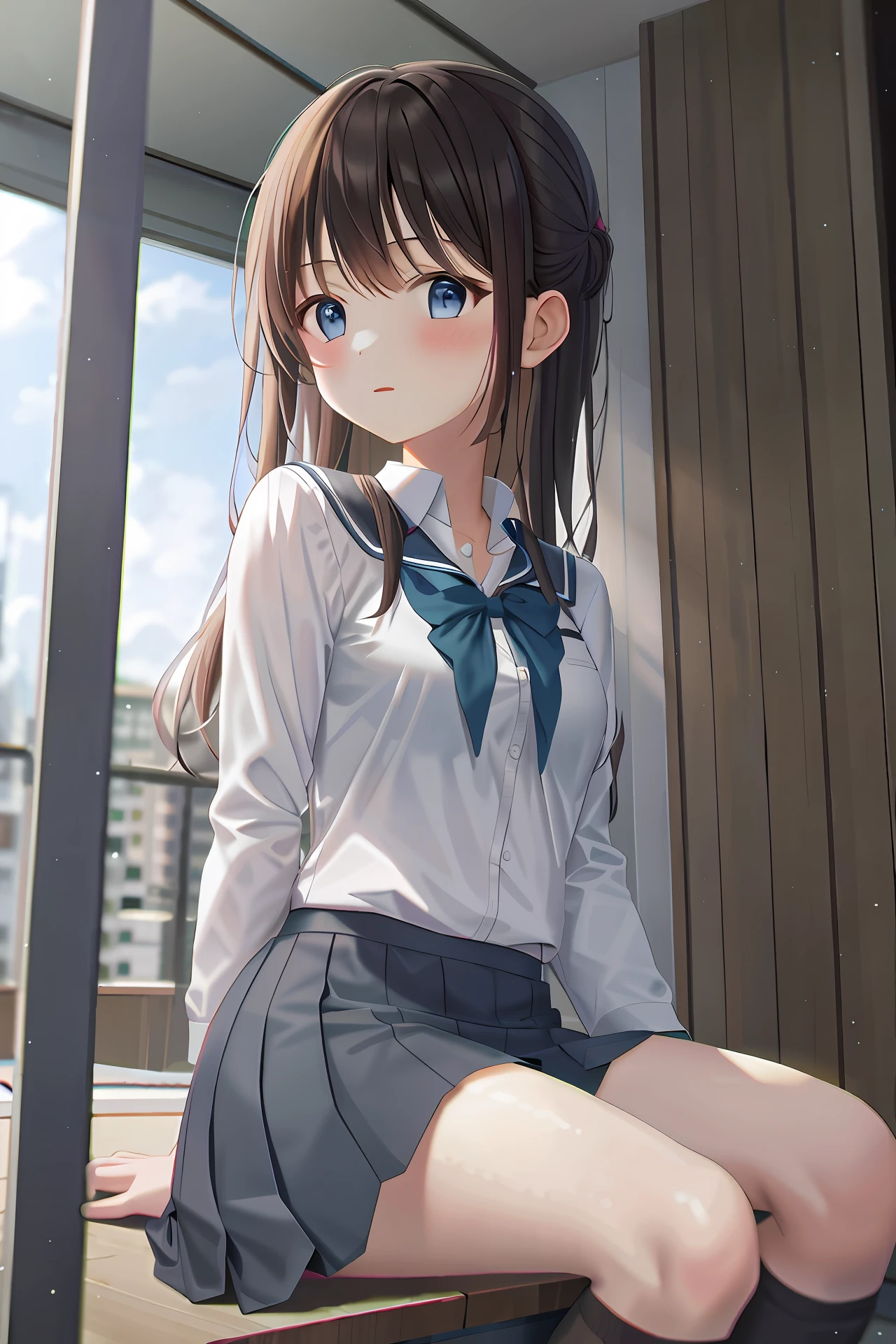 (masterpiece:1.05), (best quality:1.05),1girl,school_uniform
