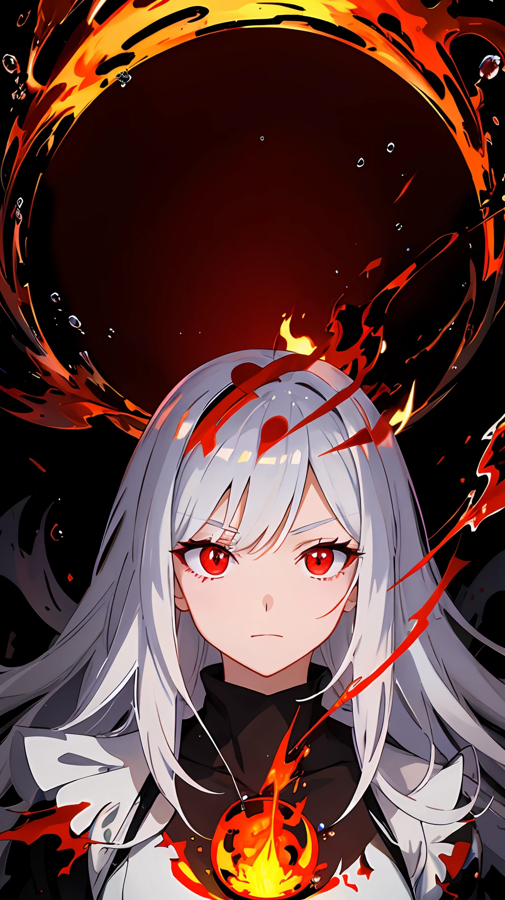 Anime anime wallpaper HD anime wallpaper HD anime wallpaper HD, intense watery glowing red eyes, watery red eyes, Blazing red eyes, flaming eye, Glowing red eyes, Red fire eyes, Detailed digital anime art, red eyes glowing, luminous red eyes, with glowing red eyes, Red eyes, fully red eyes, Red, fiery watery eyes,The is facing the screen