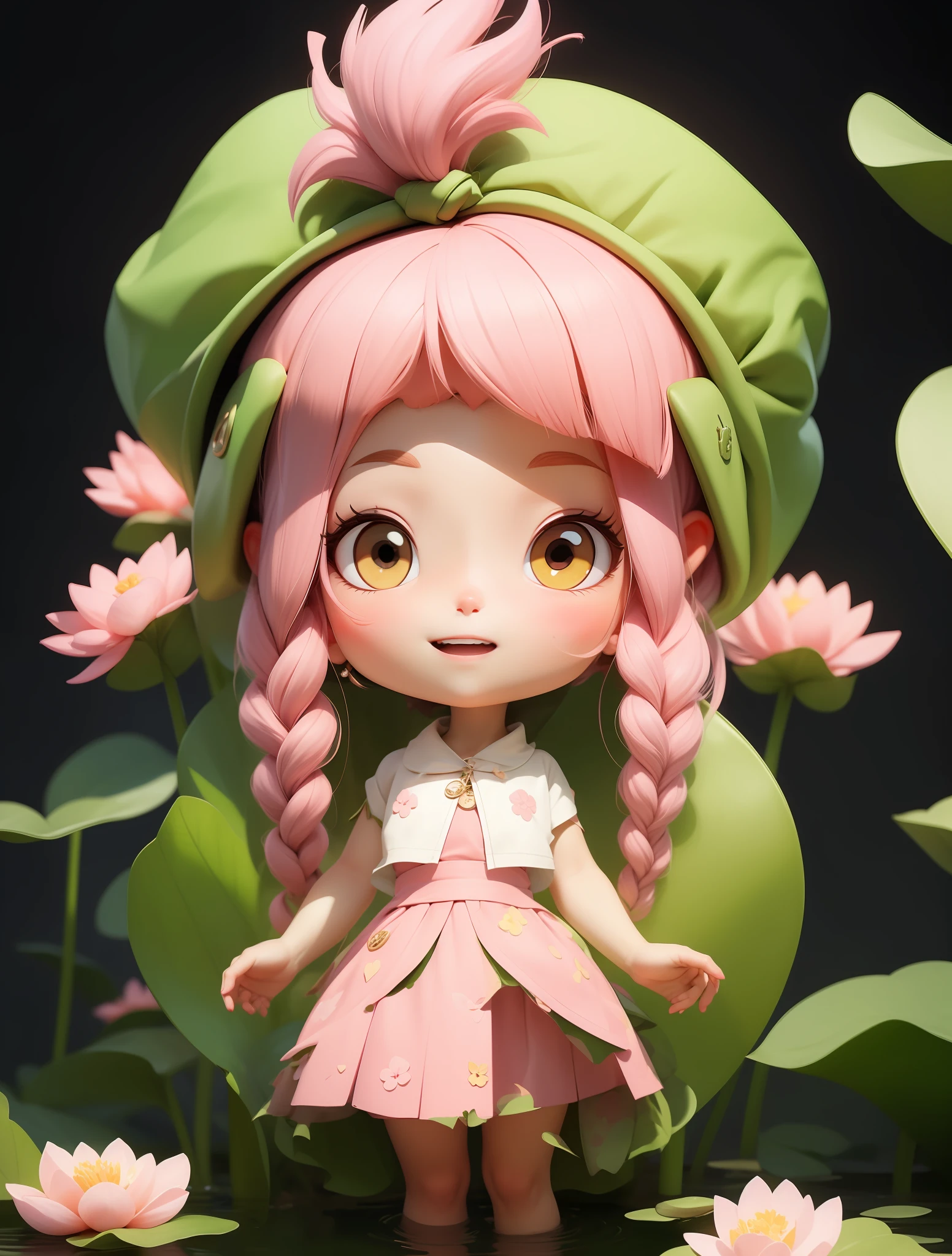 A pink-haired